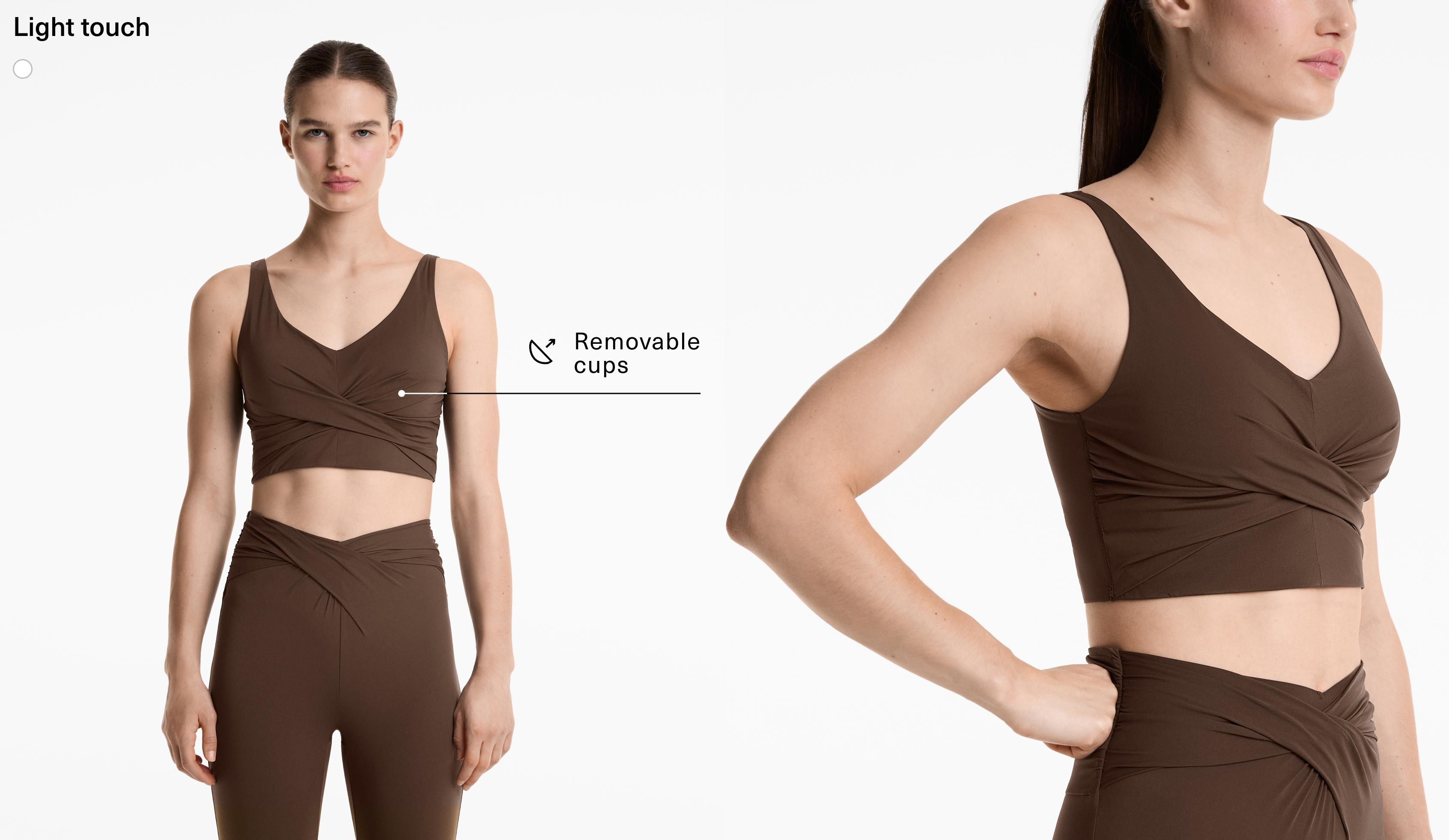 Light Touch crossover tank top