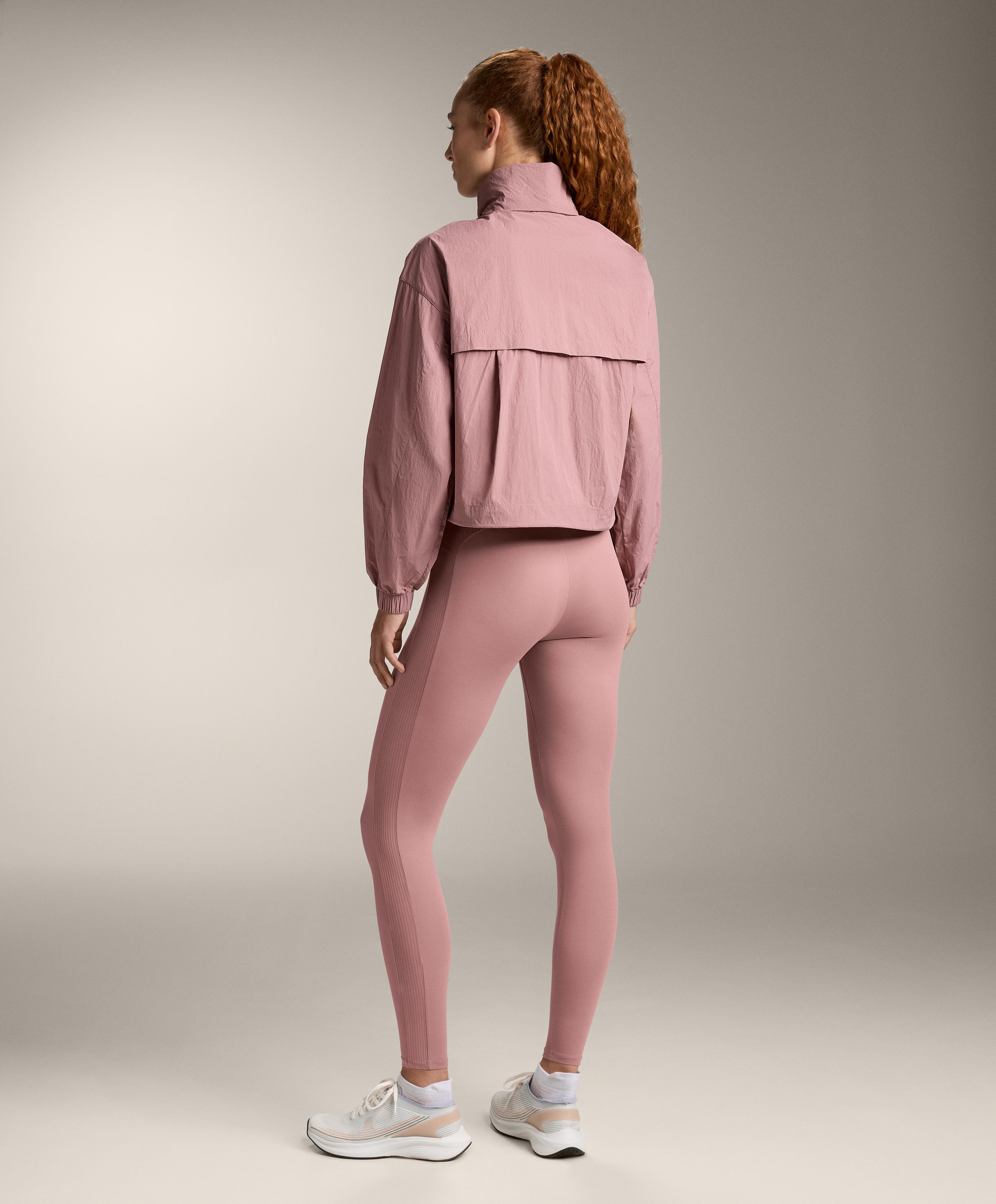 Water-repellent track jacket — SOFT PINK