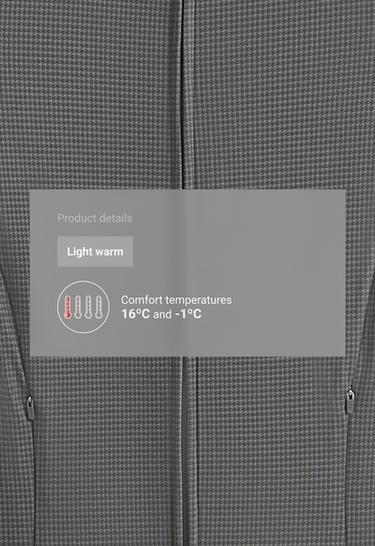 Houndstooth technical jacket — ANTHRACITE 2