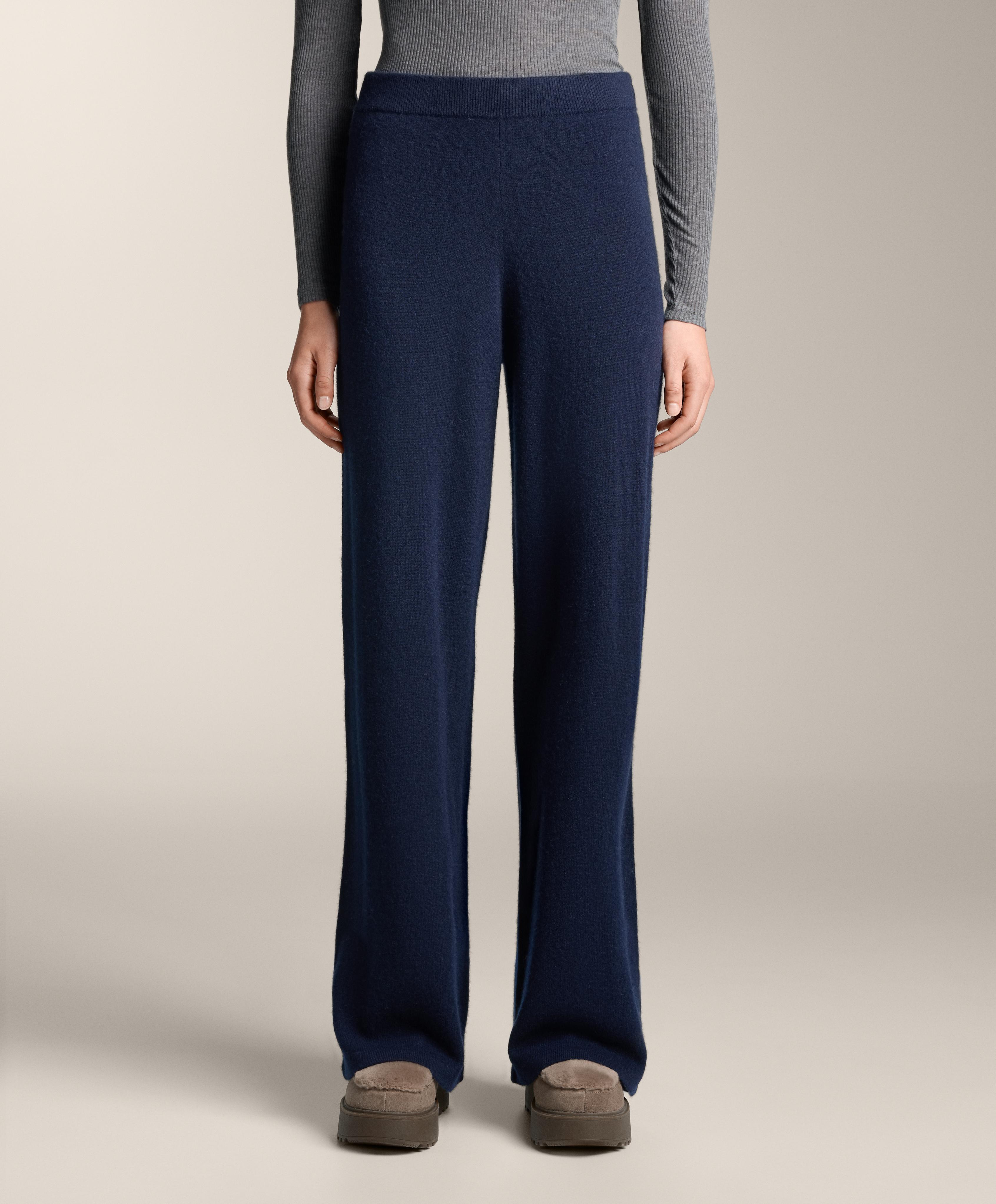 Прямые брюки из 100% кашемира