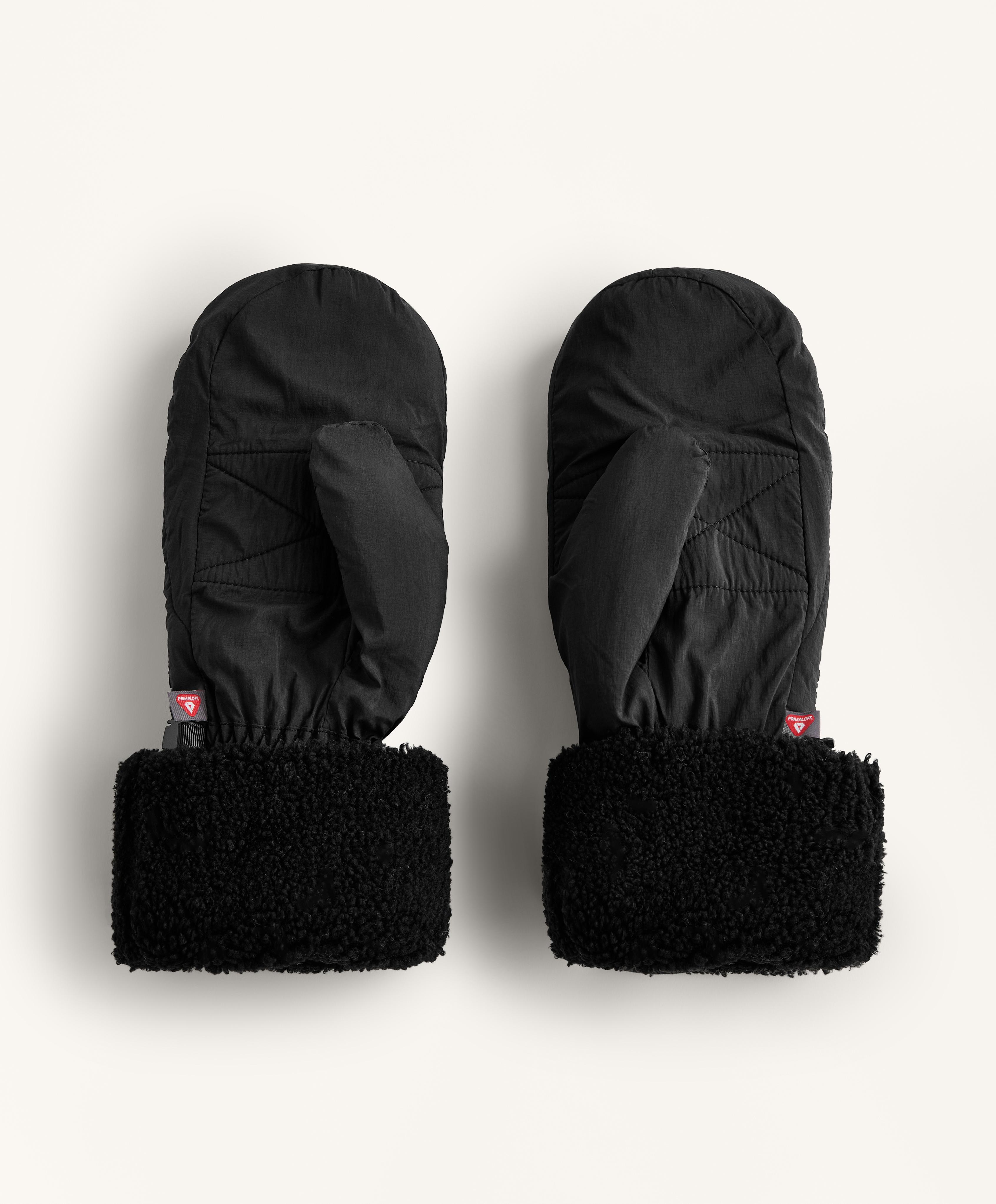 PIKOWANE RĘKAWICZKI JEDNOPALCOWE ZE SZTUCZNYM BARANKIEM