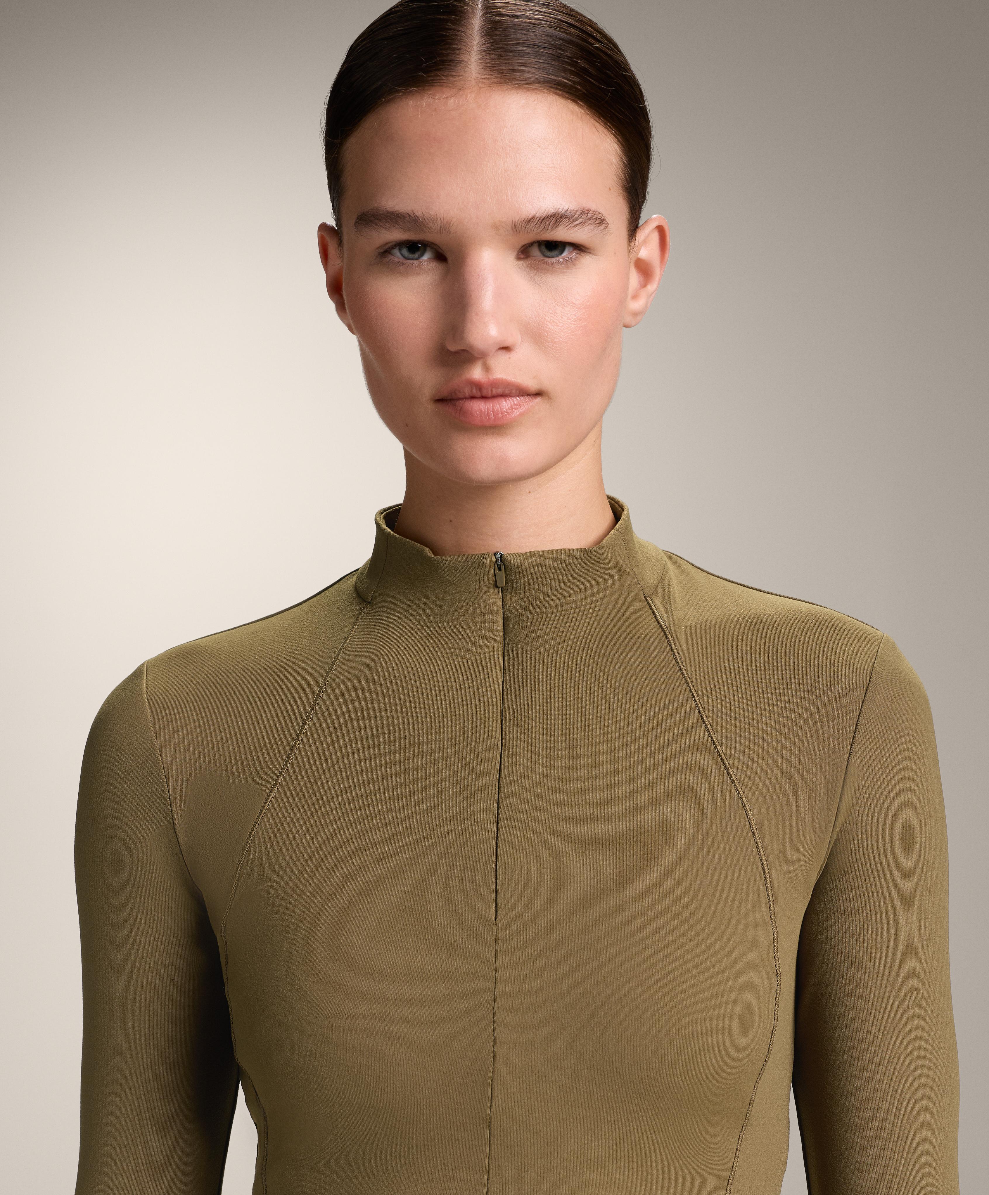 Evermove long sleeve tank top — OLIVE GREEN