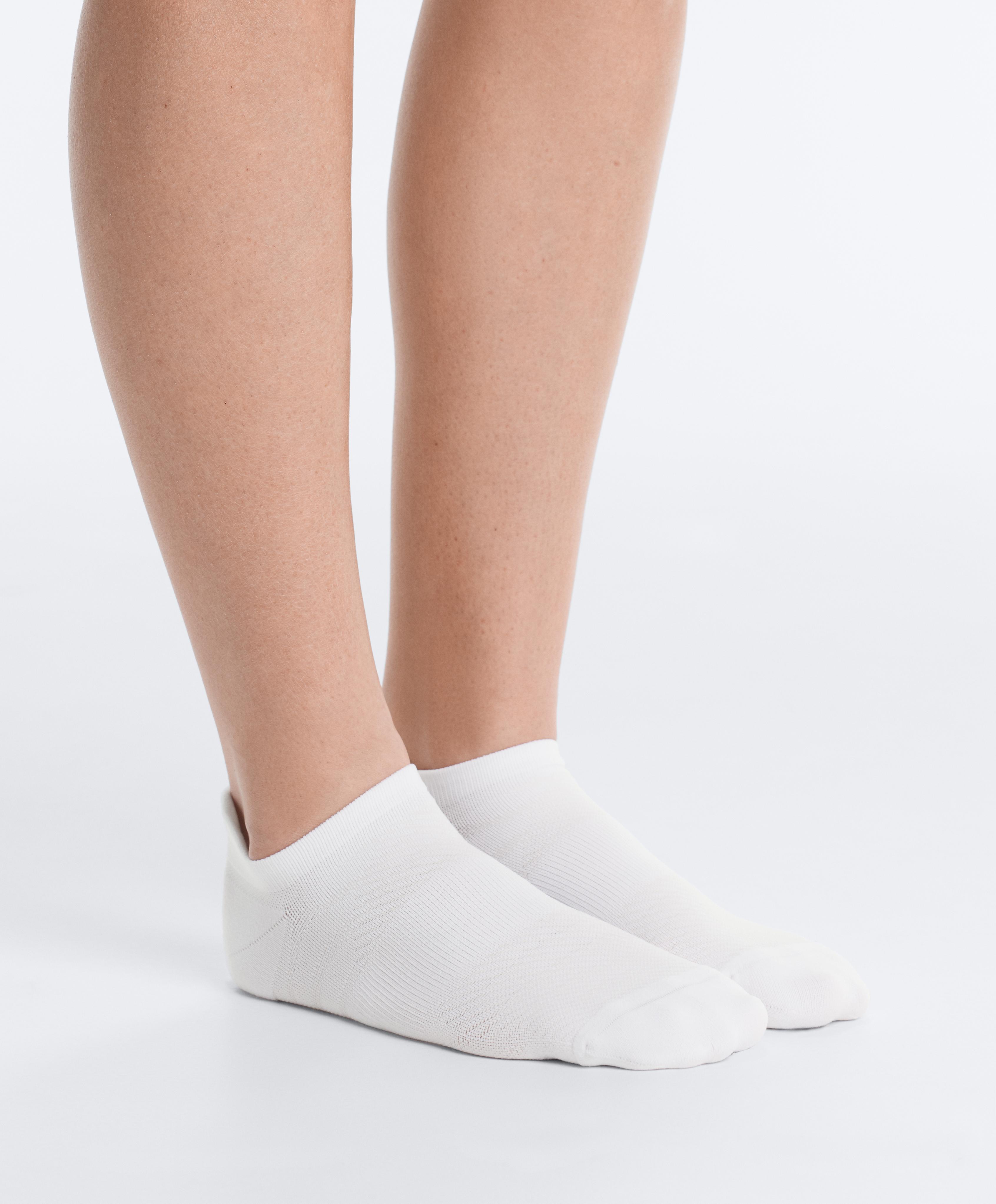 3 pairs of polyamide blend sports sneaker socks with heel tab — WASHED INDIGO