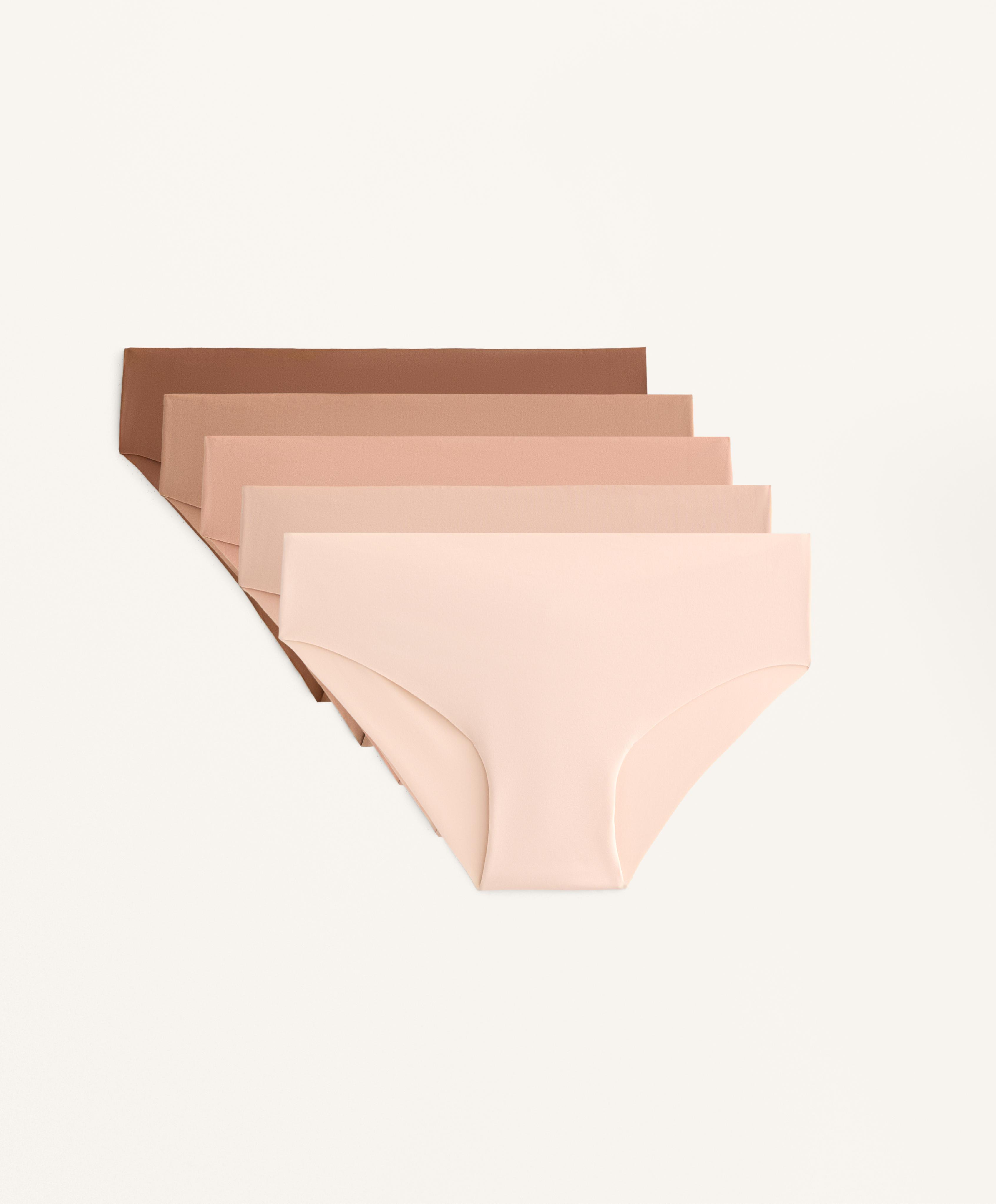 5 klassiska trosor i osynlig polyamidblandning PANTONE™