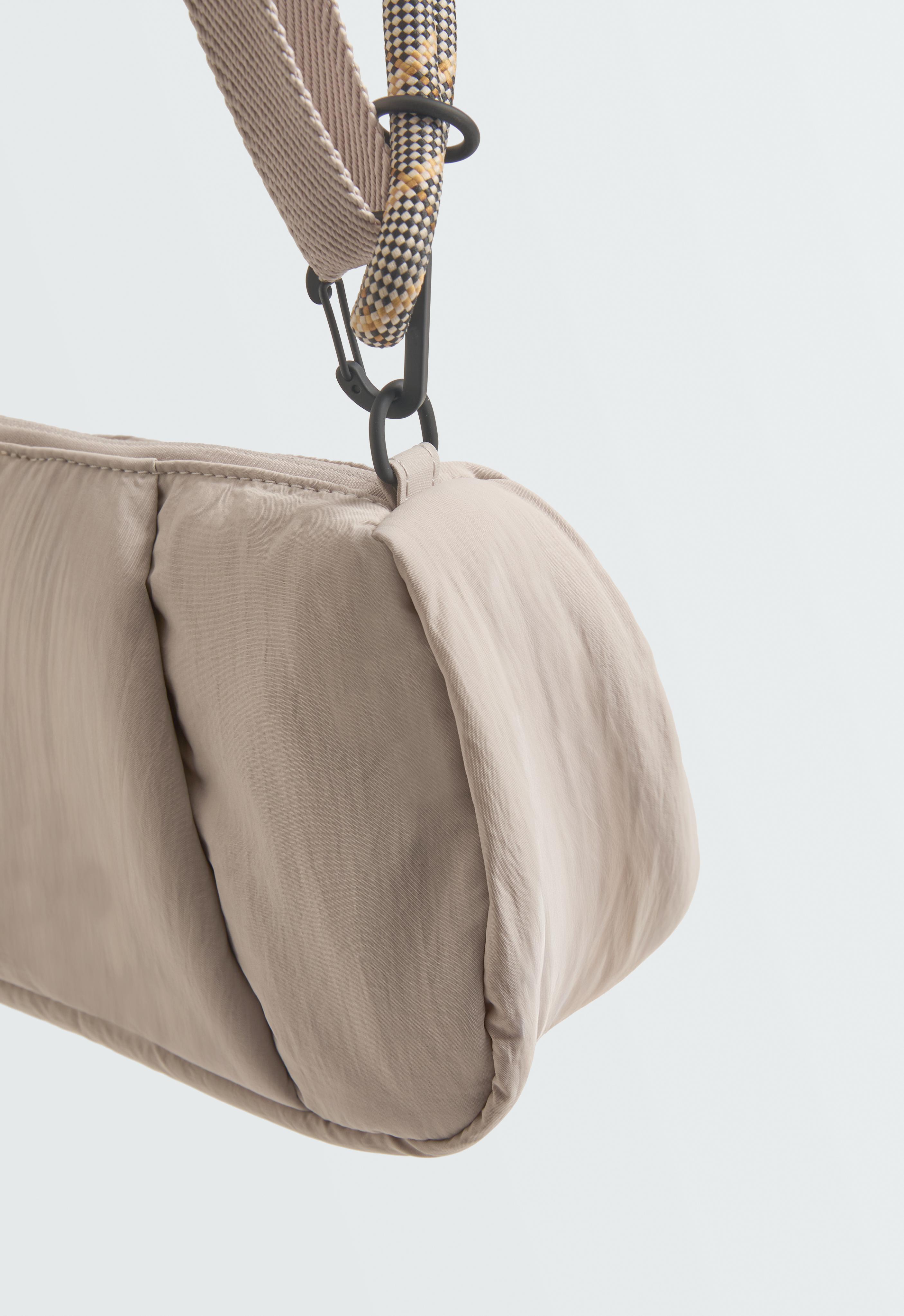 Padded crossbody bag — ECRU