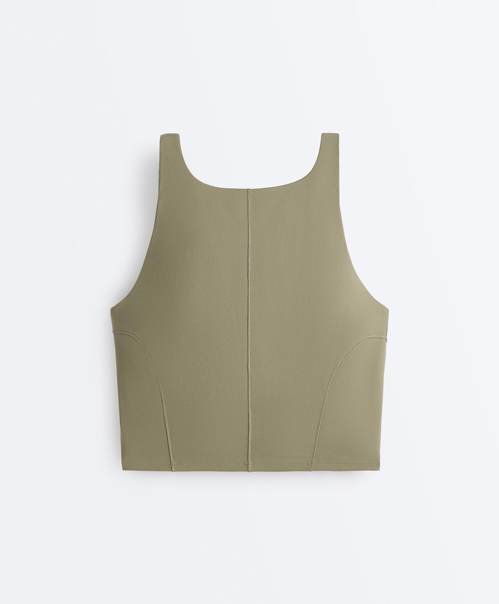 Evermove tank top with straps — WASHED KHAKI