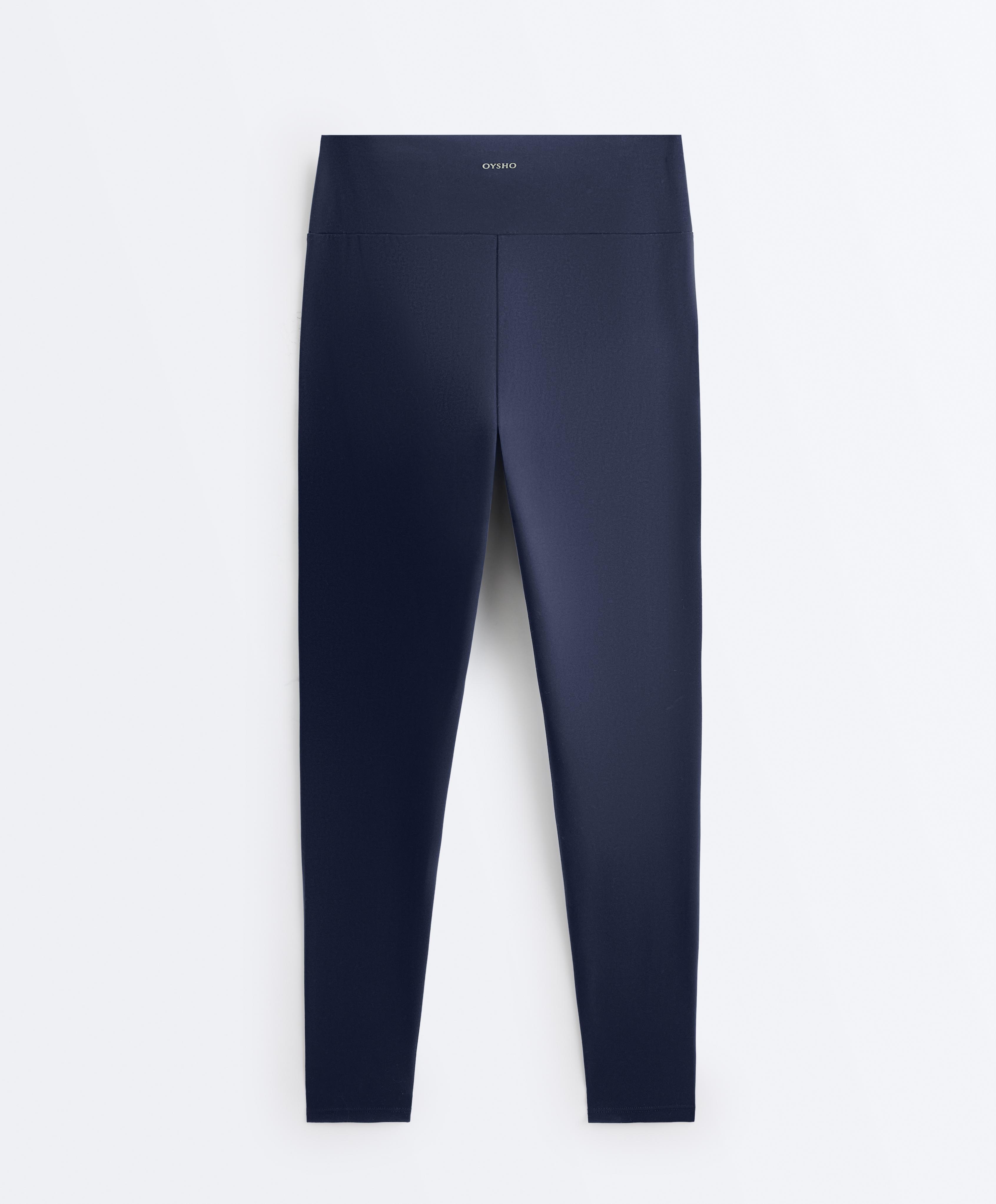Comfortlux high-waisted ankle-length leggings — NAVY BLUE