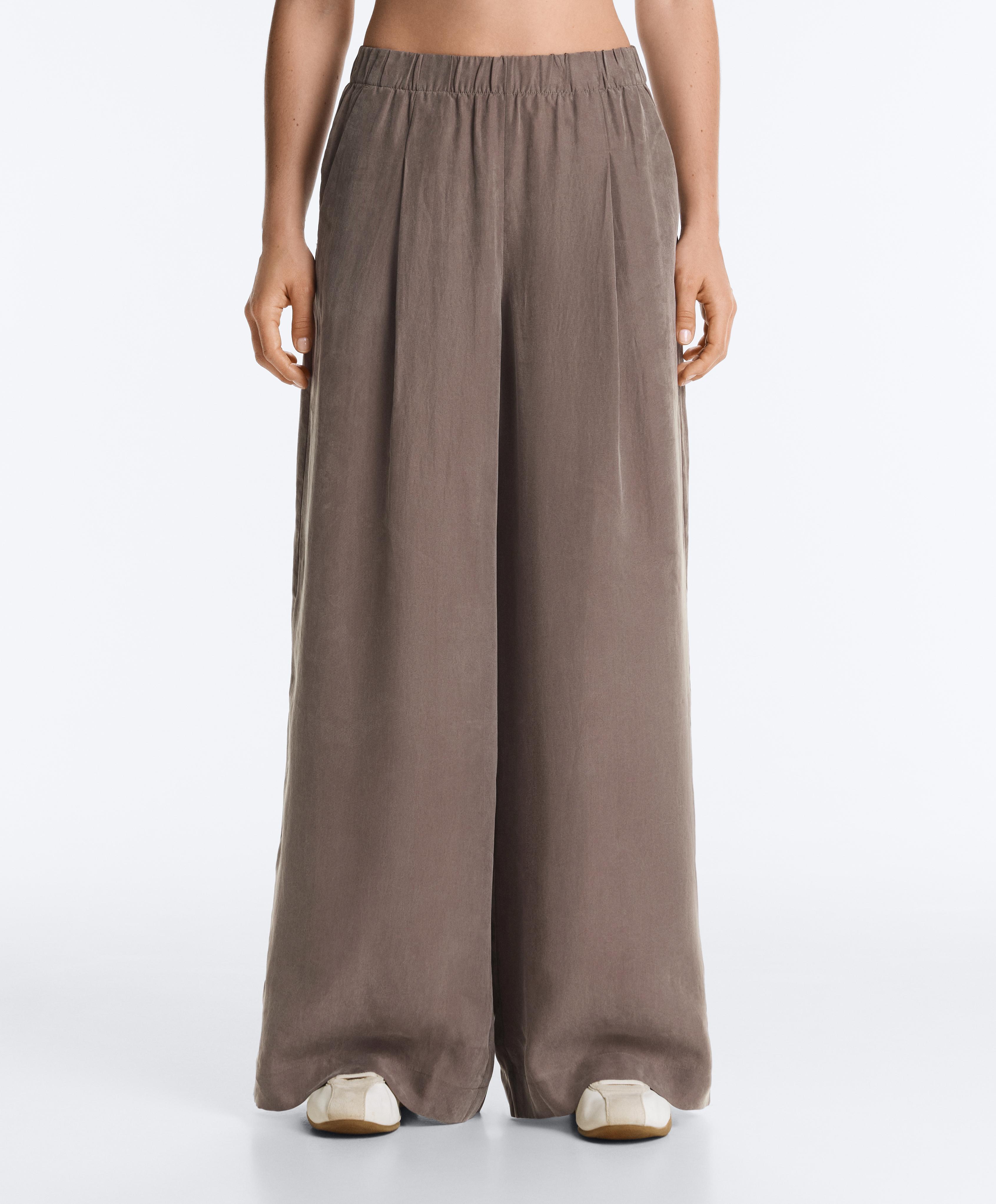 Wide Leg-Hose aus 100 % Lyocell