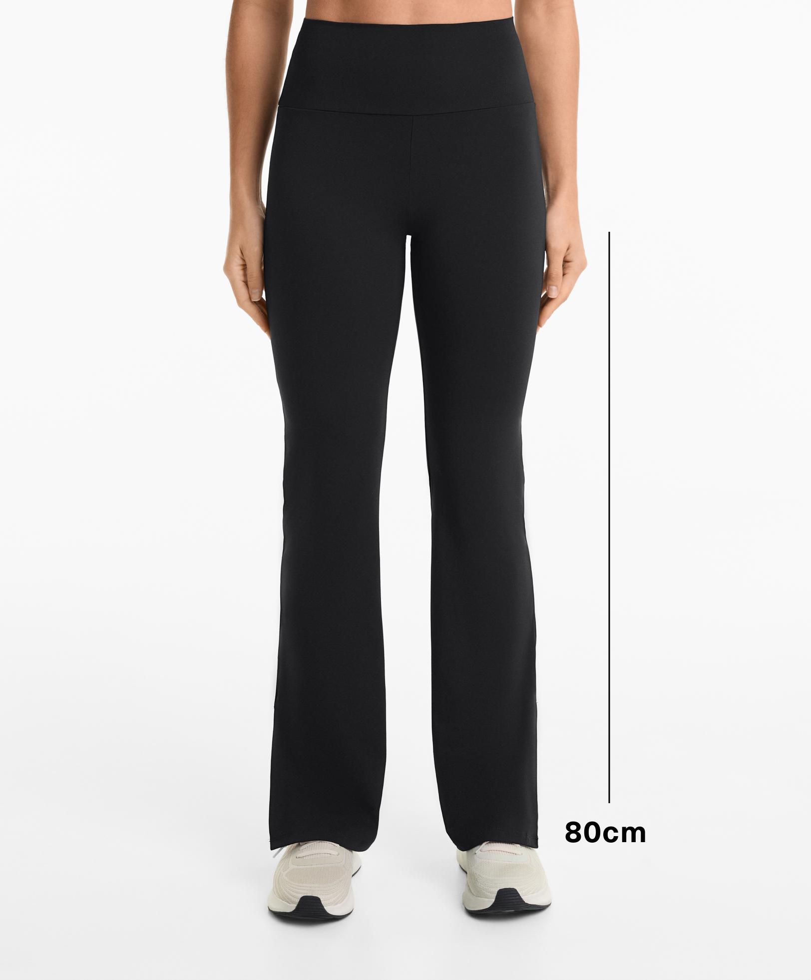 Comfortlux slit flare trousers