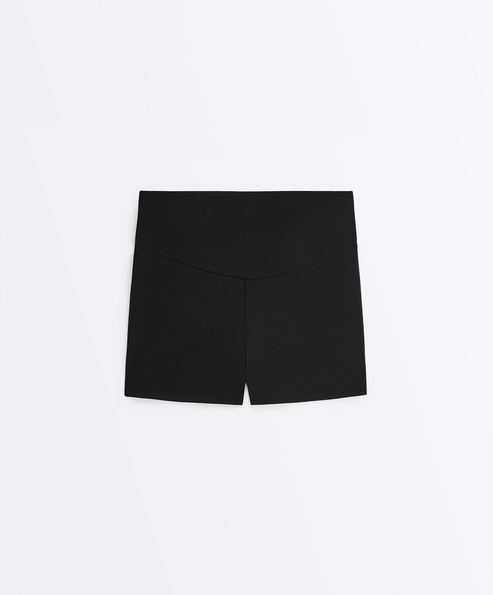 Comfortlux high-rise 5cm hot pants — BLACK