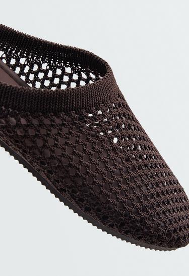 Crochet open-back clogs — BROWN 6