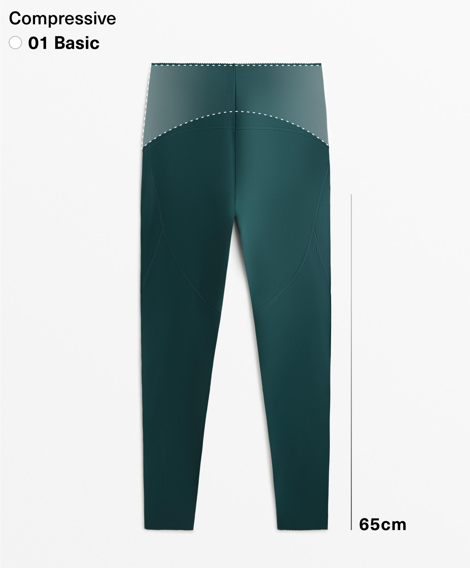 Basic compressive ankle-length leggings