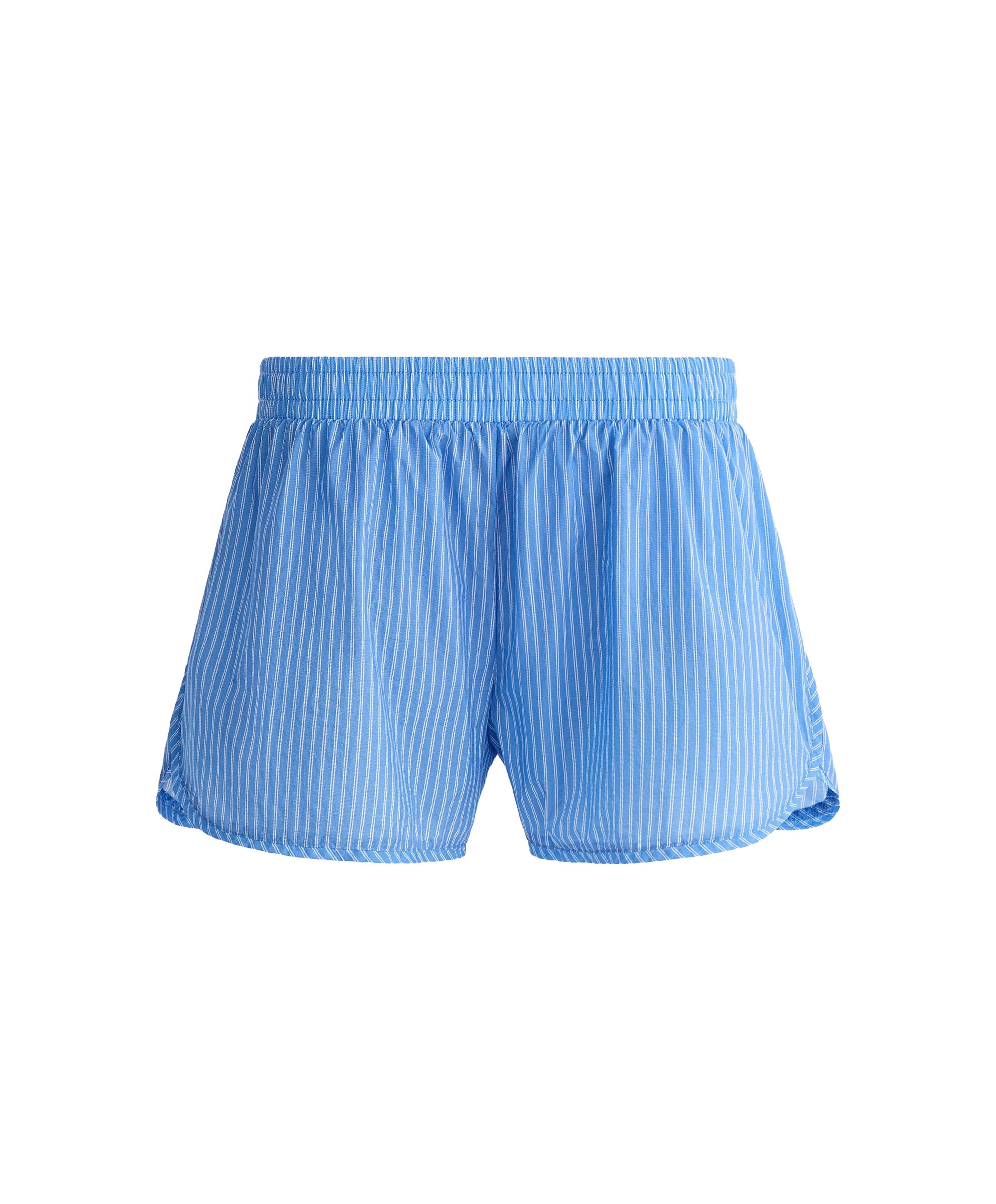 Striped technical shorts — PALE LAVENDER BLUE