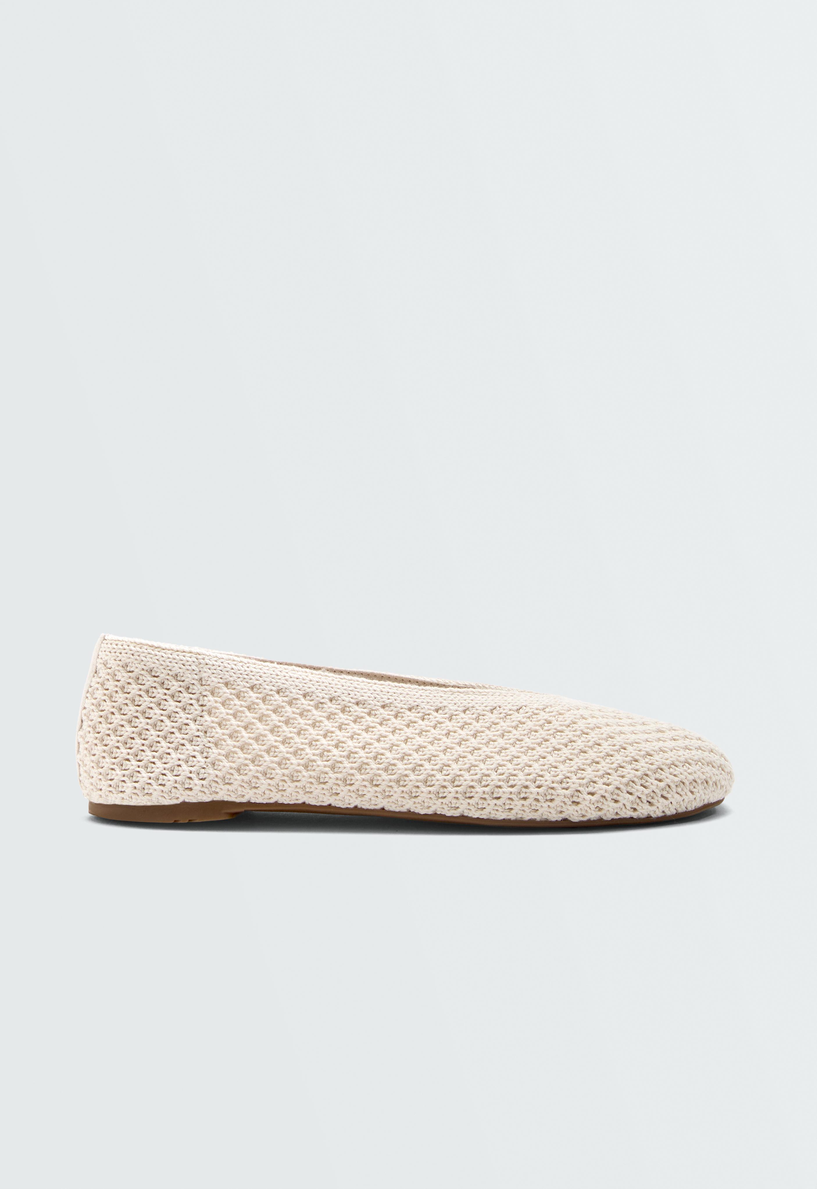 Crochet ballet flats