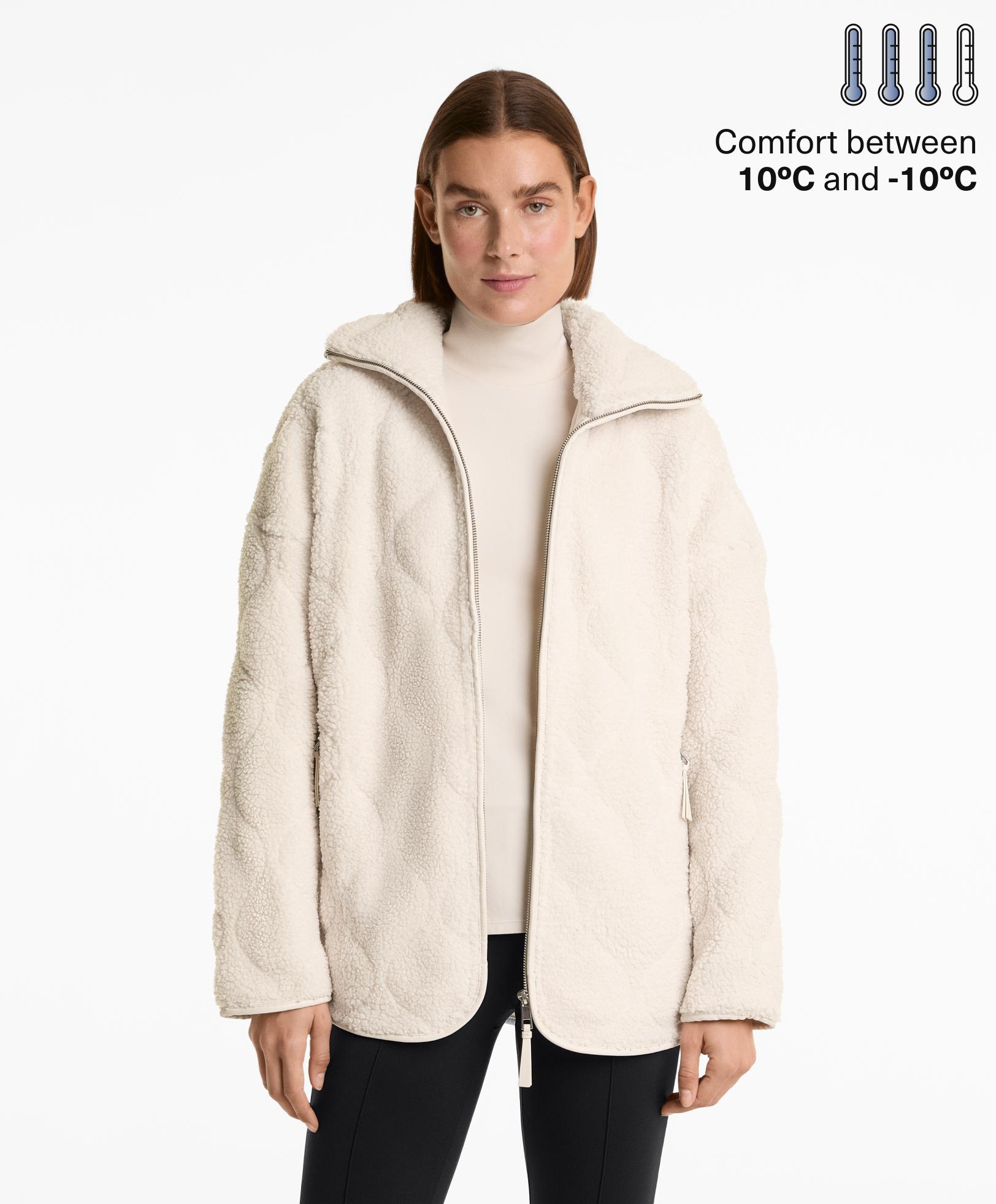 Padded faux-shearling jacket - Sale