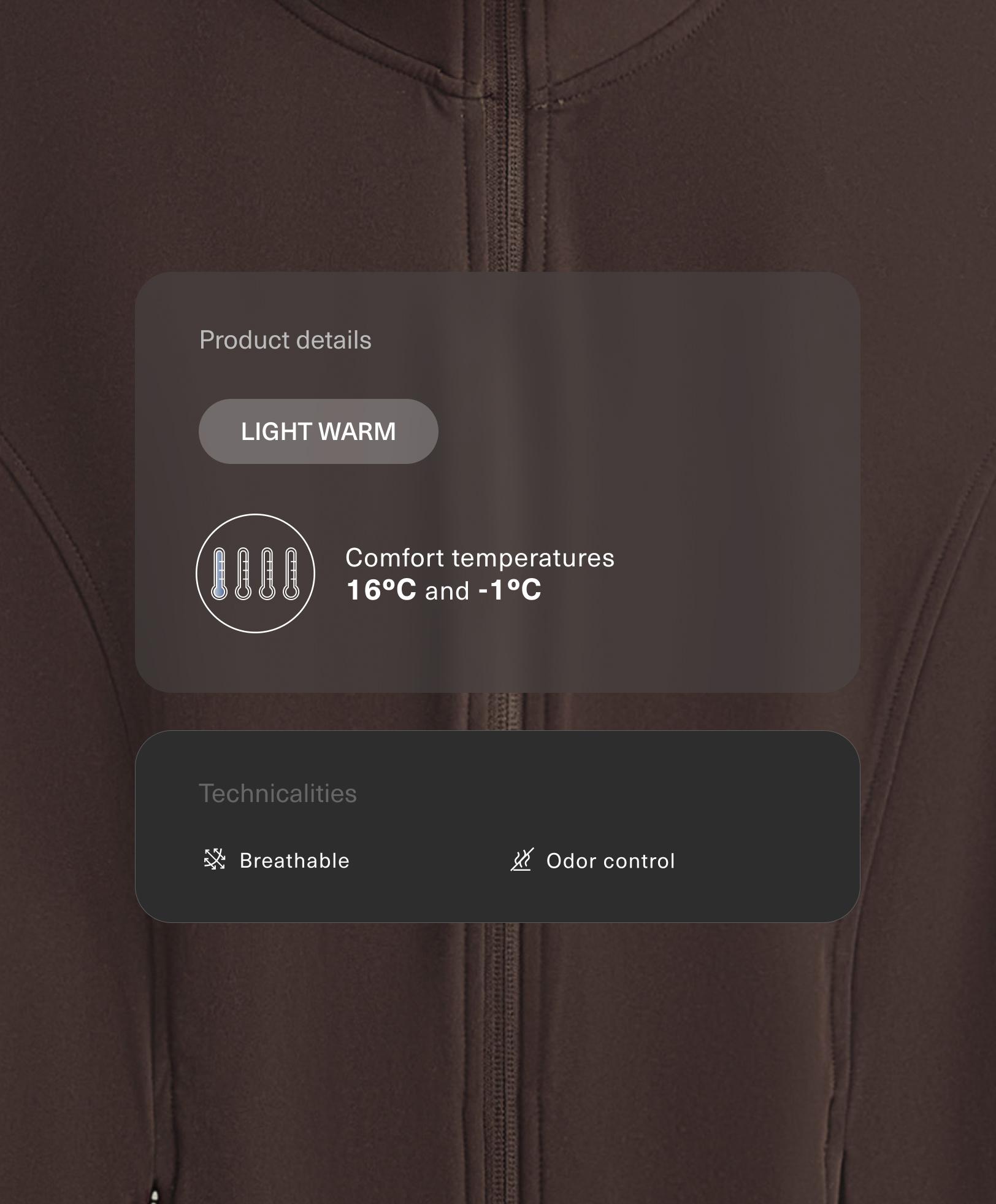 جاكيت تقني دافئ وخفيف جاكيت تقني دافئ وخفيف