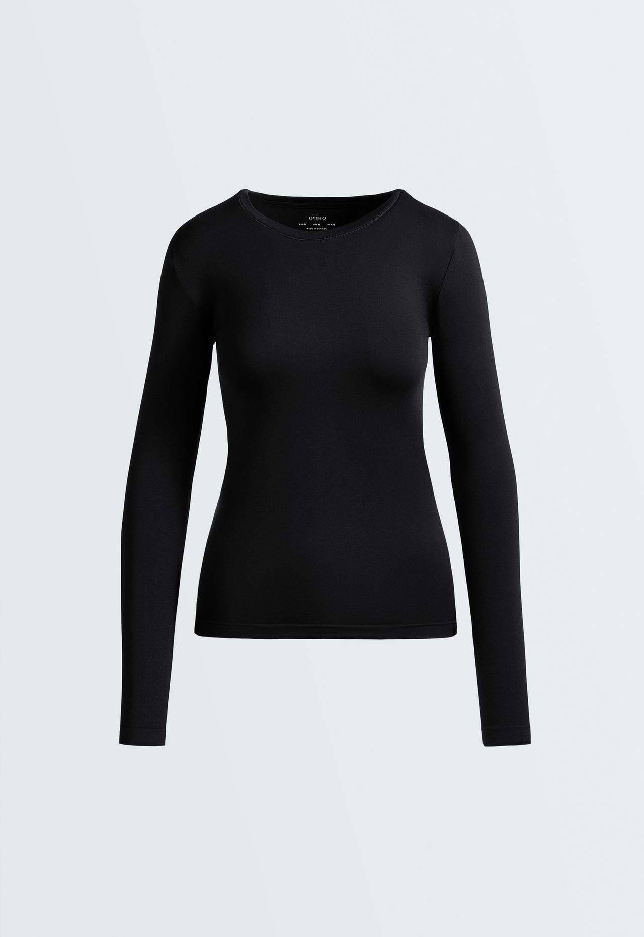 Seamless base layers T-shirt — BLACK