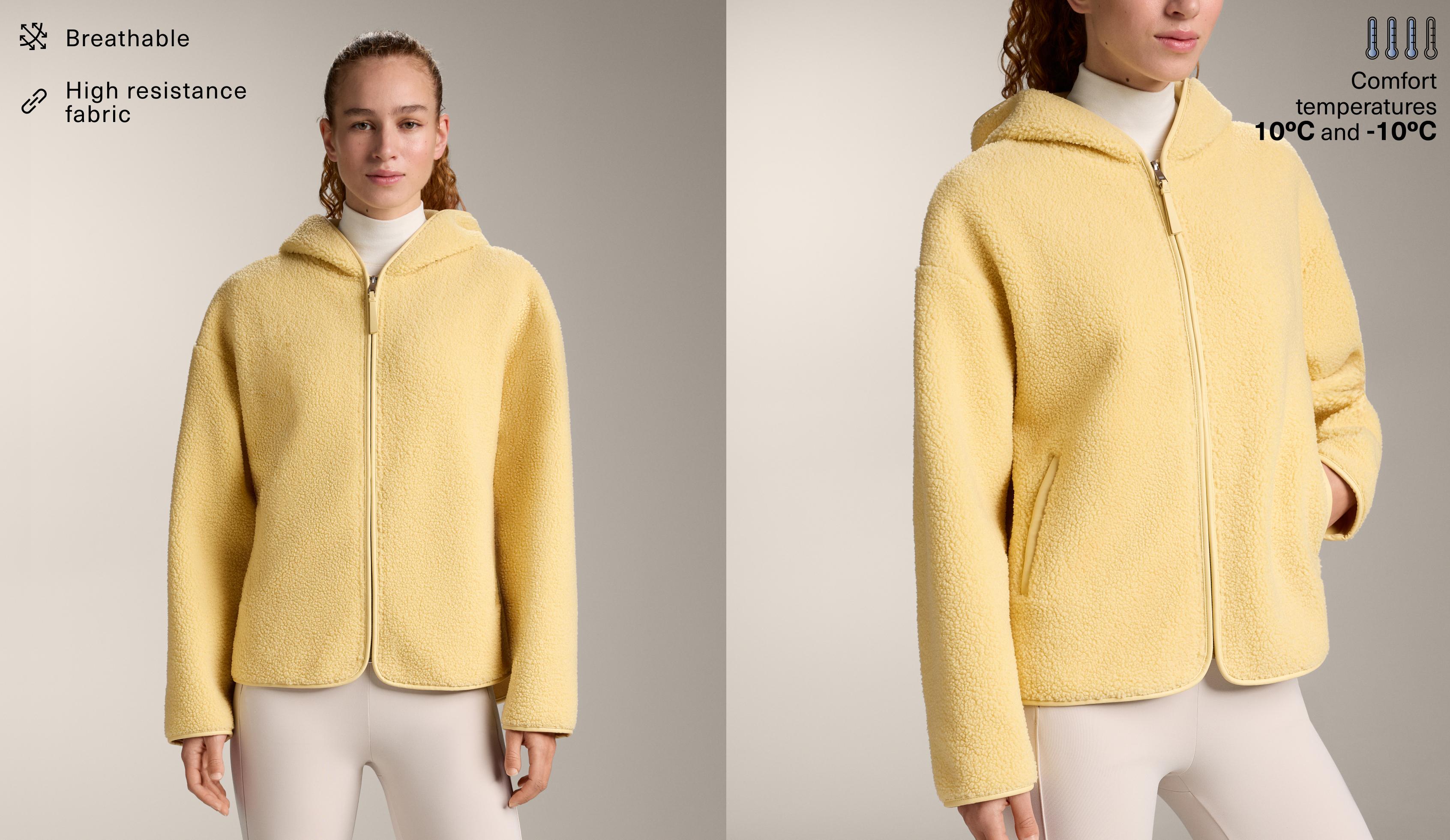 Chaqueta borreguillo con capucha Chaqueta borreguillo con capucha