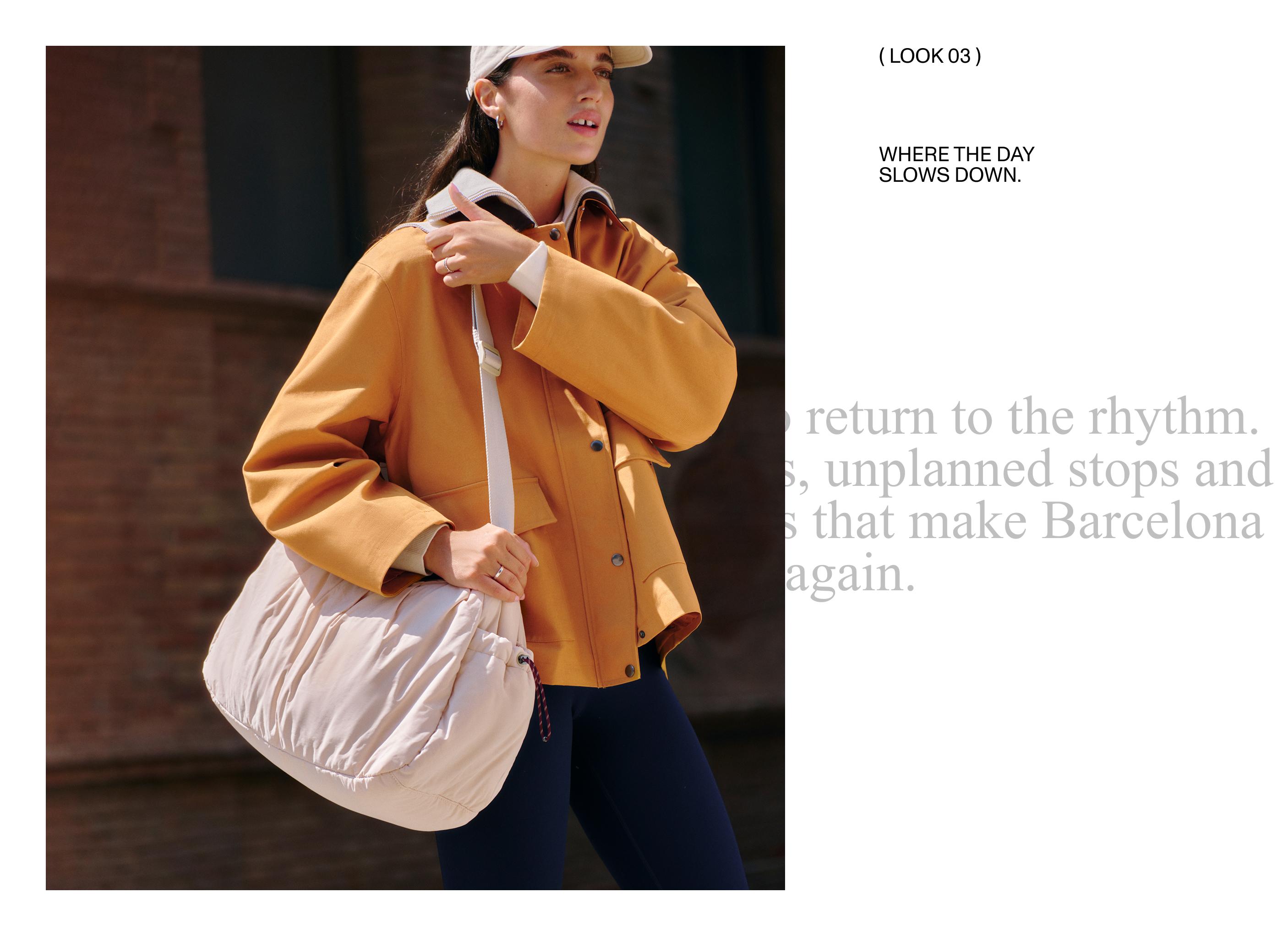 Shopper bag with side pockets — ECRU