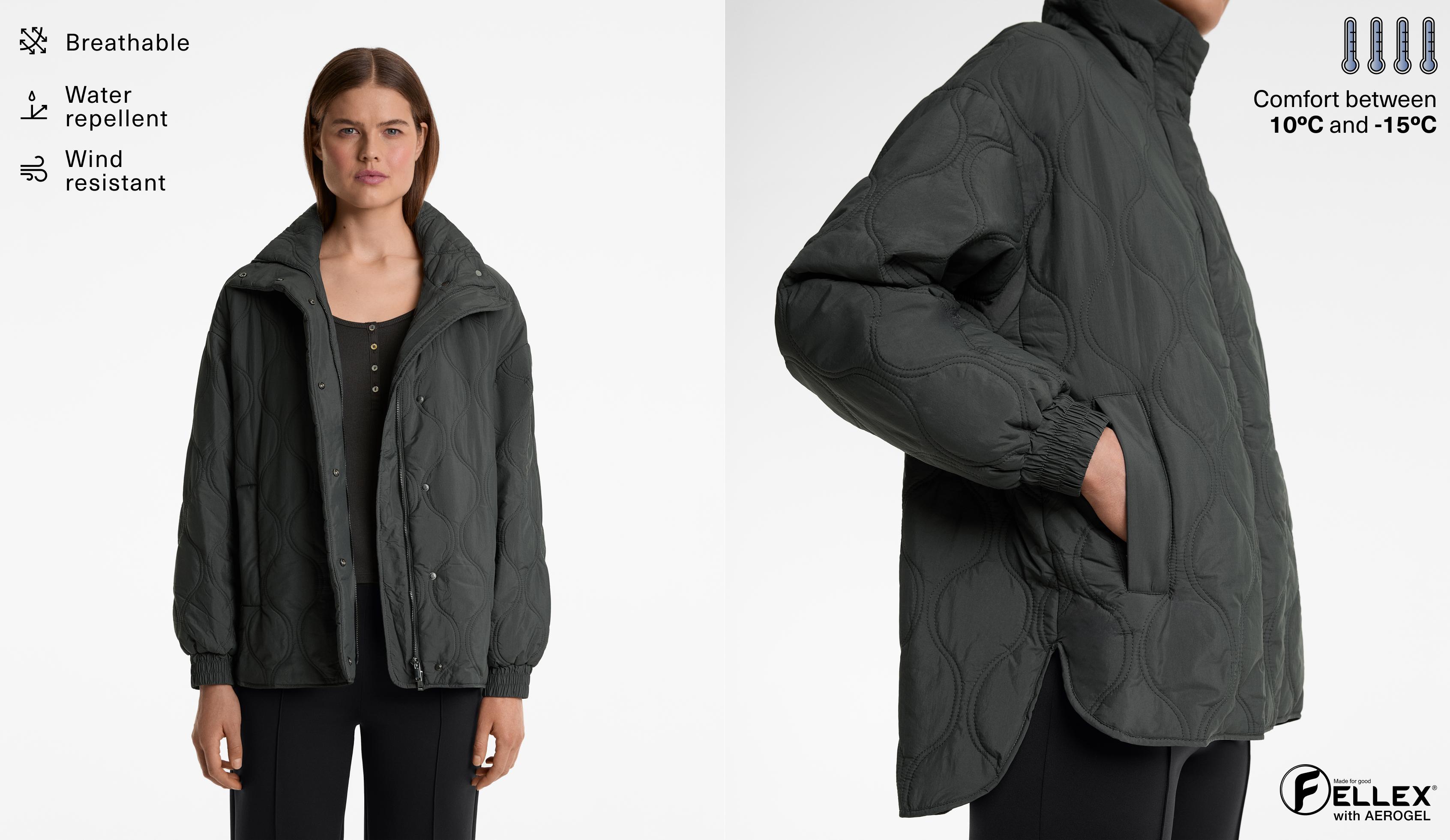 Lightweight, water-repellent FELLEX® AEROGEL padded jacket