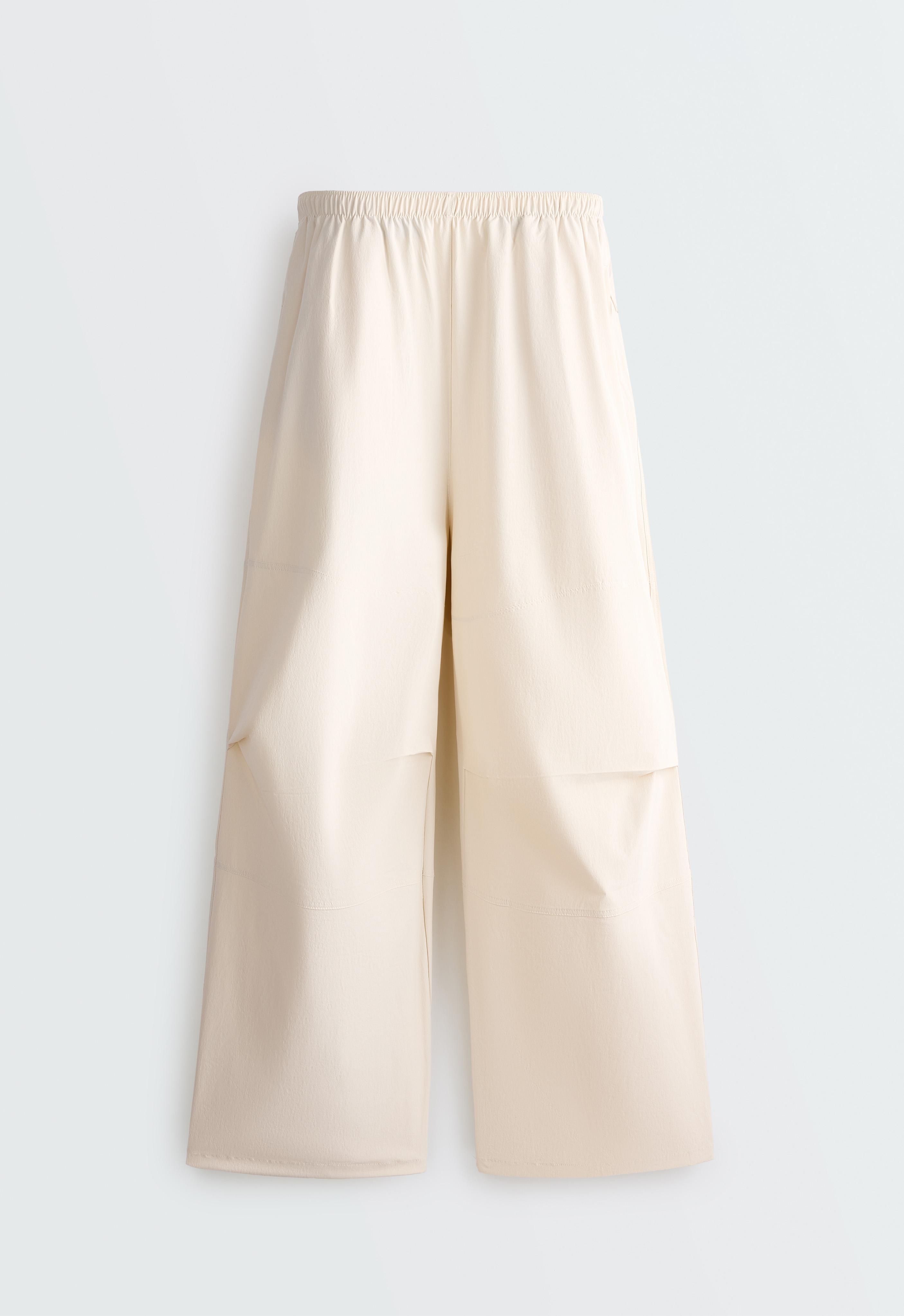 Adjustable technical wide-leg trousers — MARBLE