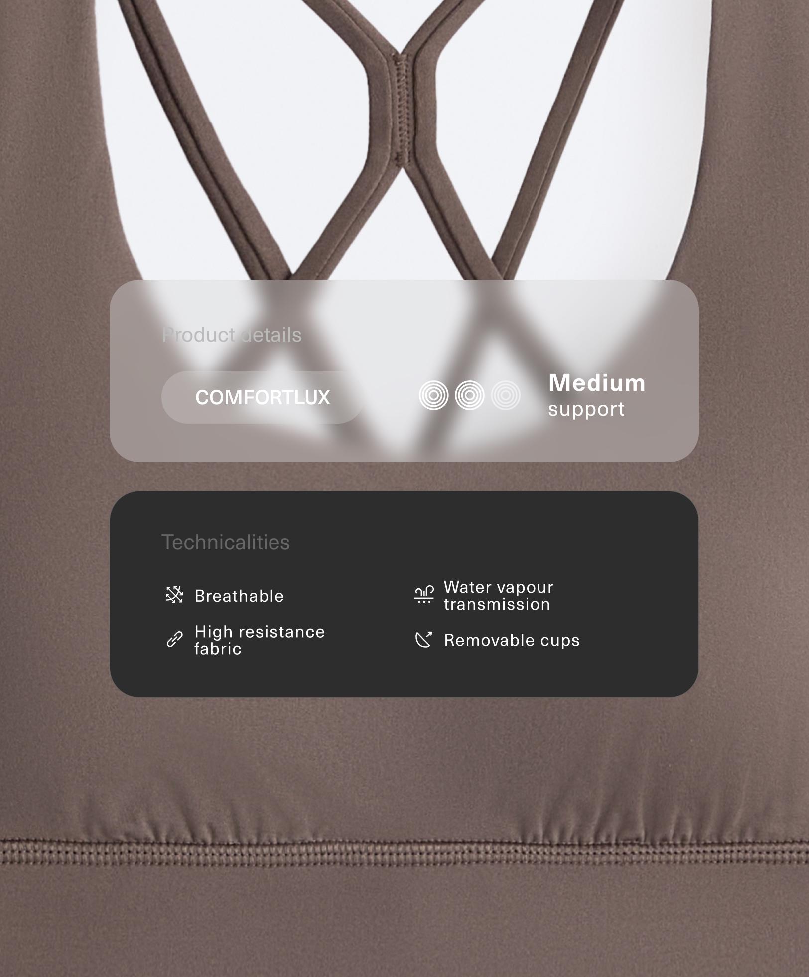 Comfortlux sportbeha met medium ondersteuning
