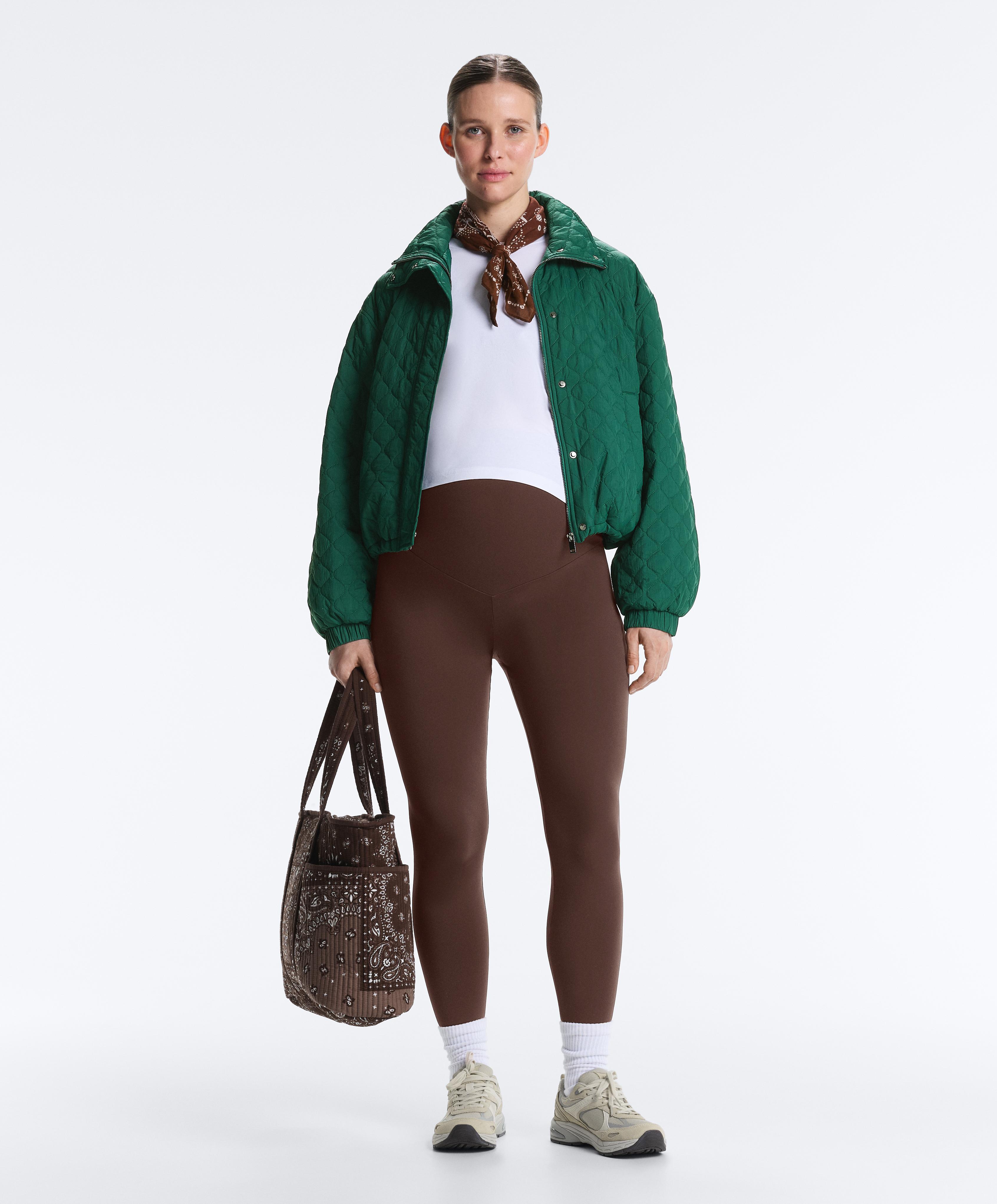 Comfortlux maternity leggings — BROWN