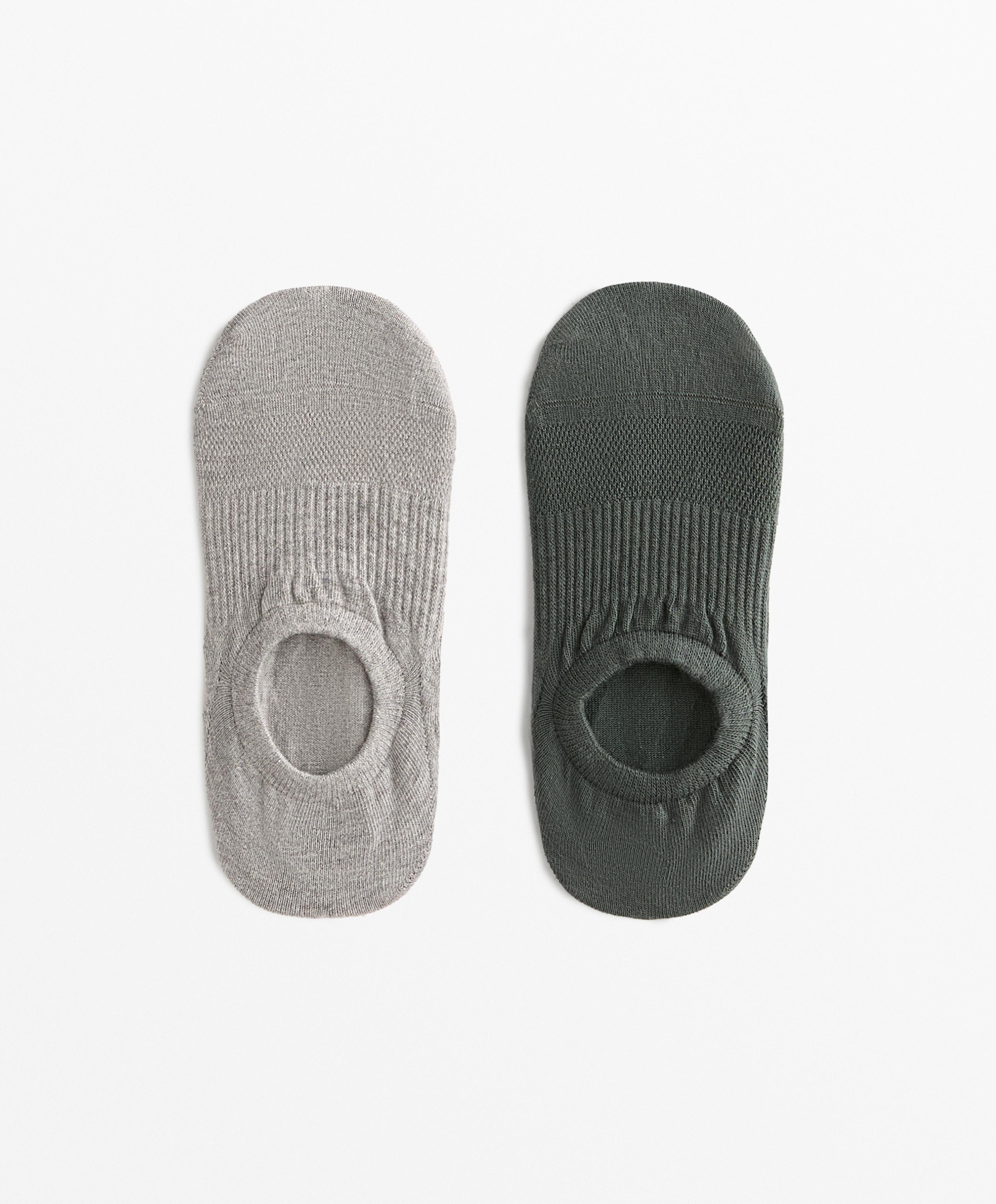 2 paires de chaussettes yoga et pilates en mélange de coton 2 paires de chaussettes yoga et pilates en mélange de coton
