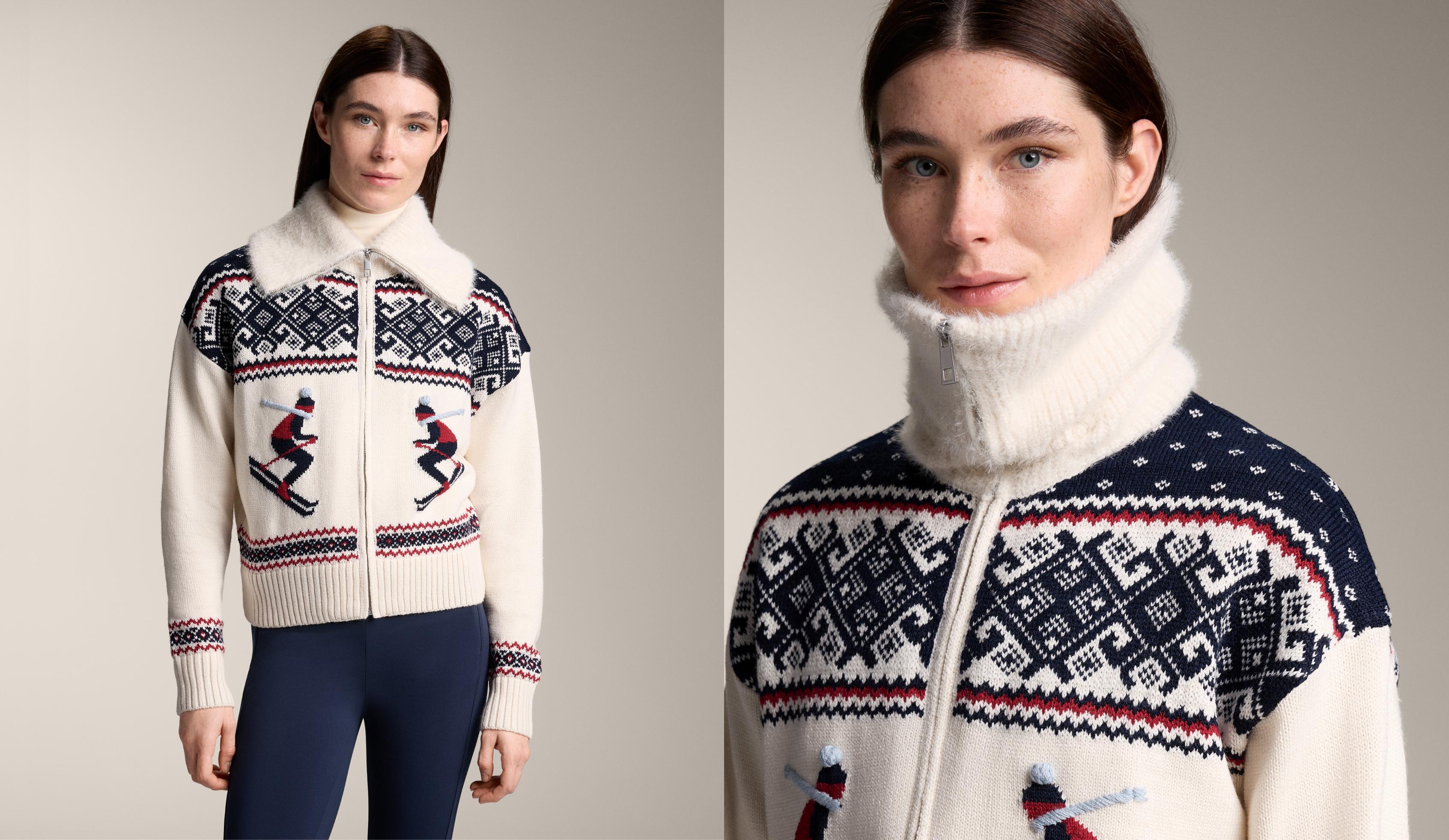 Cárdigan punto Jacquard ski Cárdigan punto Jacquard ski