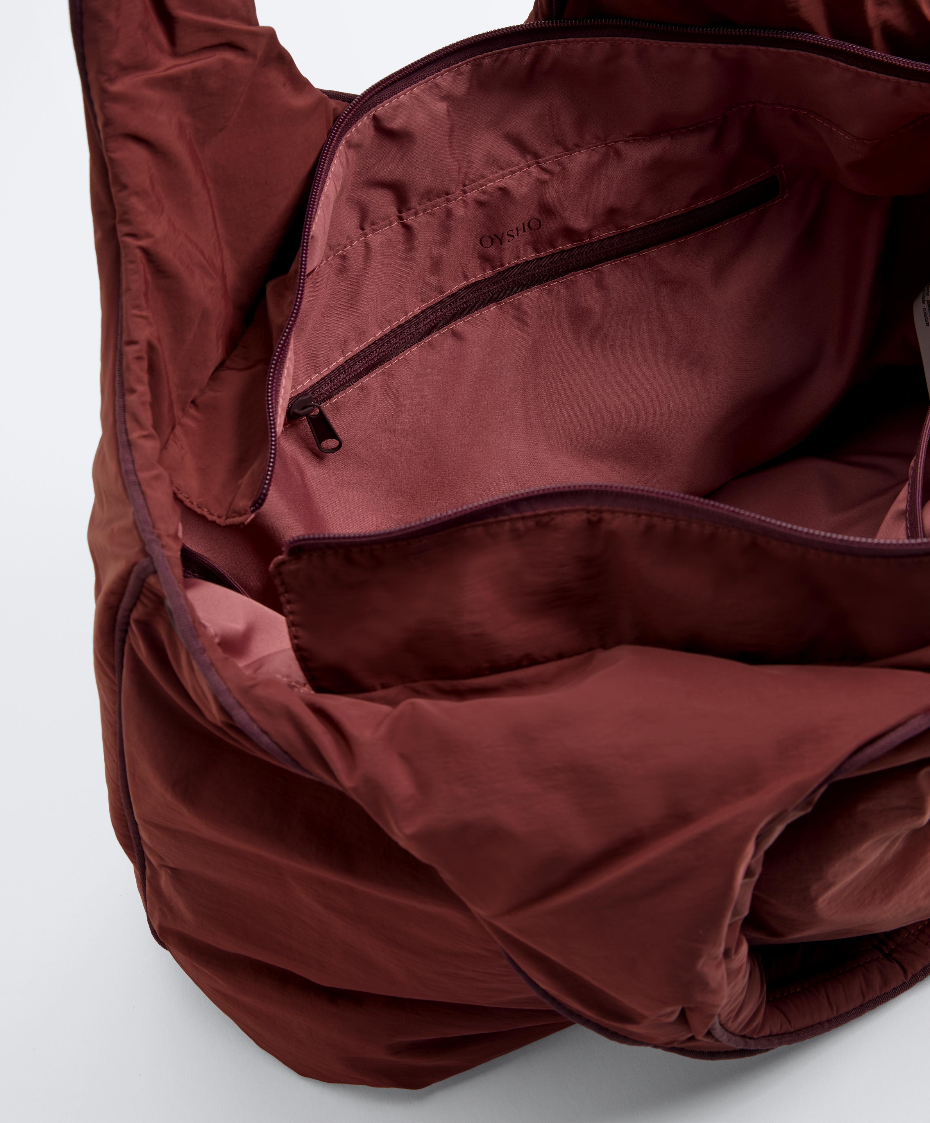 Contrast trim shopper bag