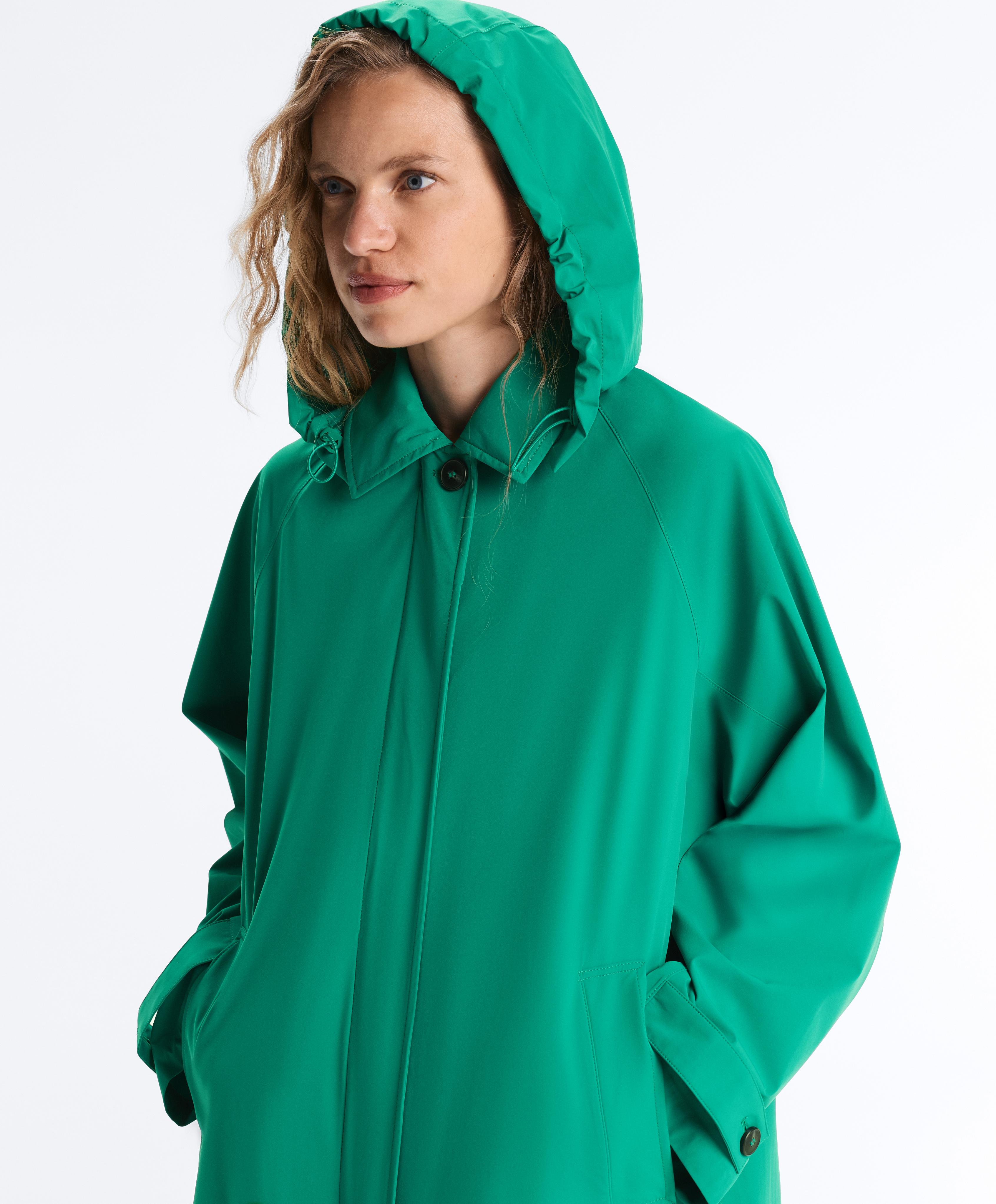 Midi extra lightweight 10k waterproof jacket — EMERALD GREEN