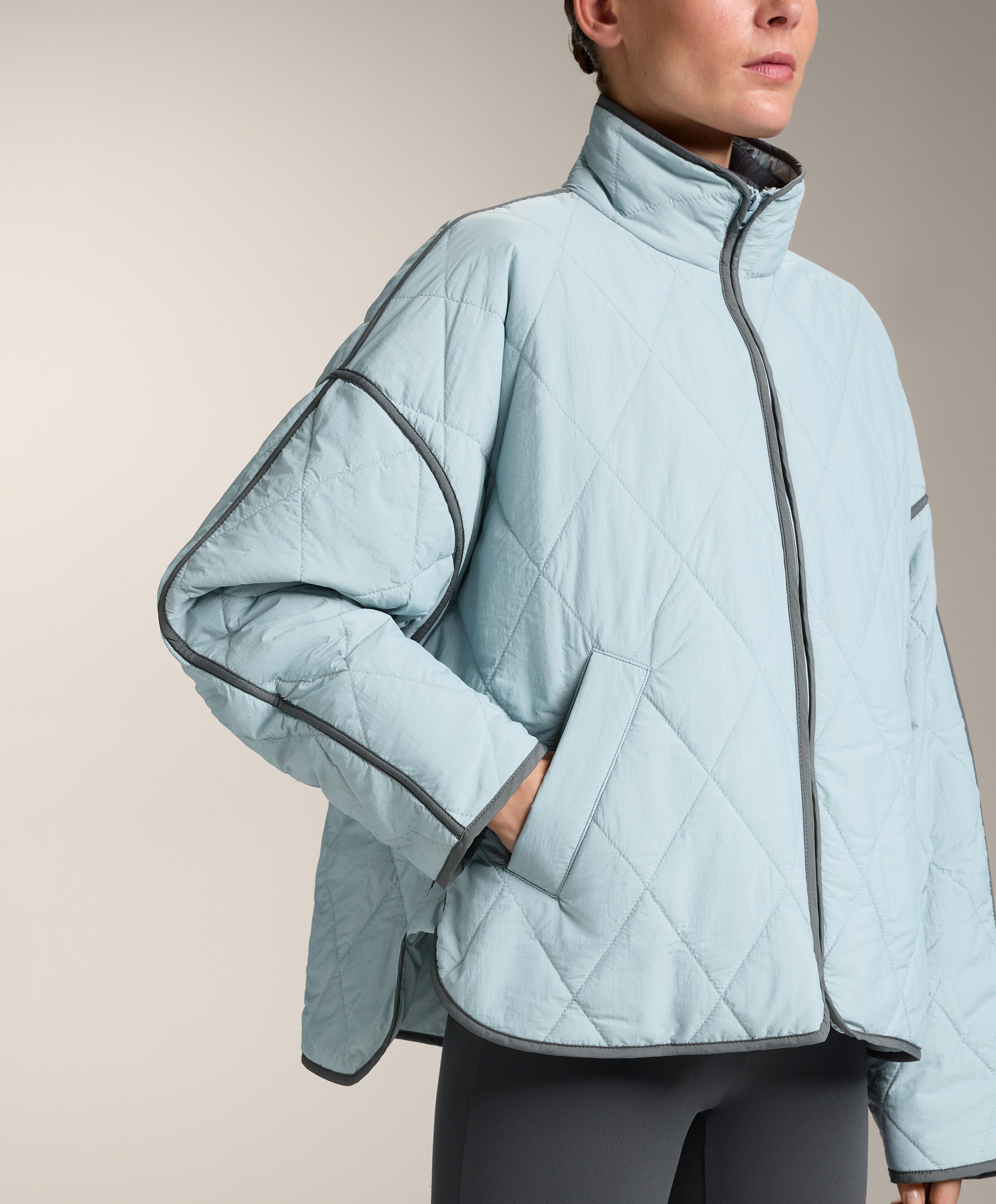 Water-repellent FELLEX® AEROGEL padded jacket — DUSTY-BLUE