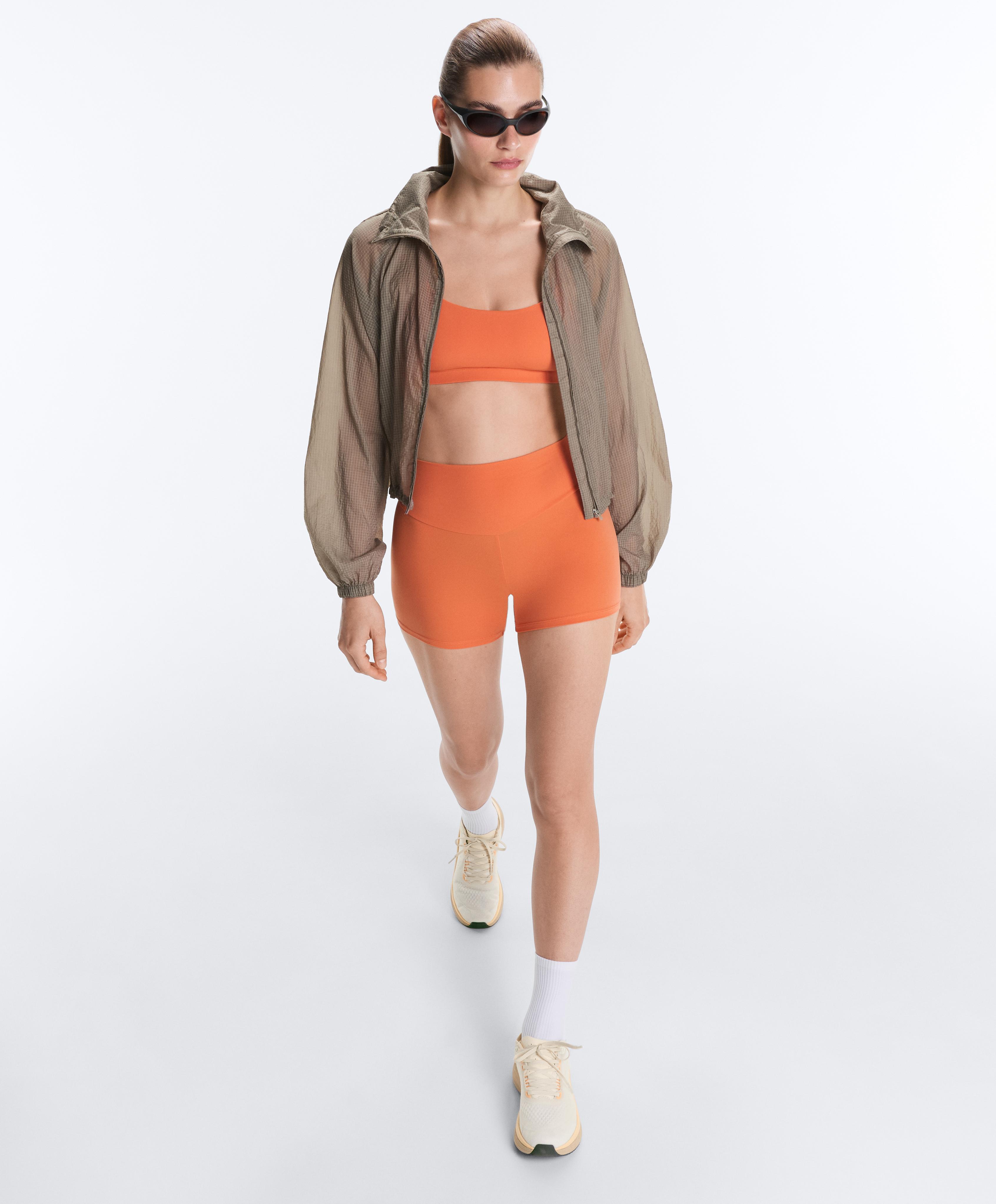 Low-support Comfortlux sports bra with straps — WASHED ORANGE