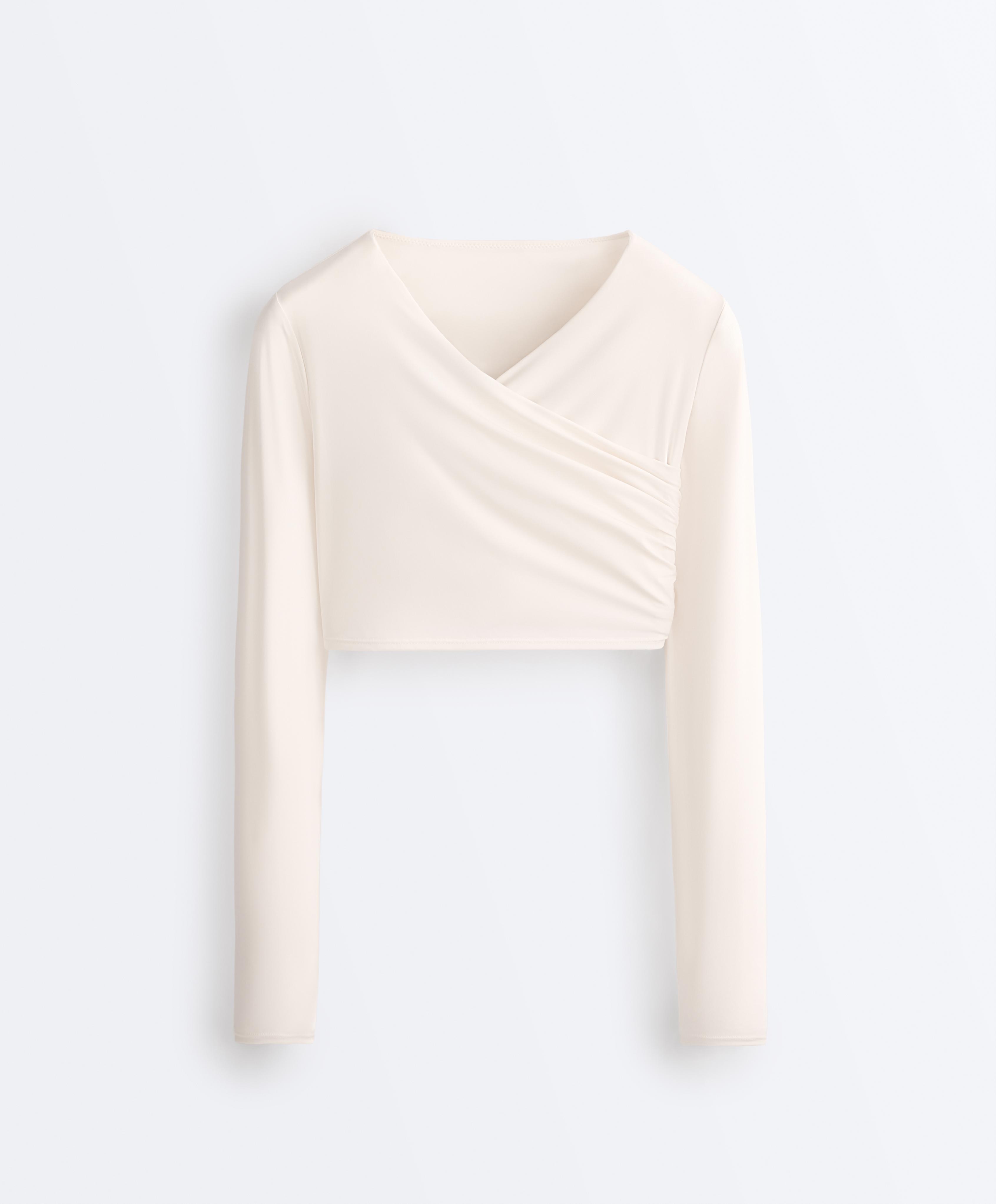 Light Touch long-sleeved T-shirt — PALE ECRU