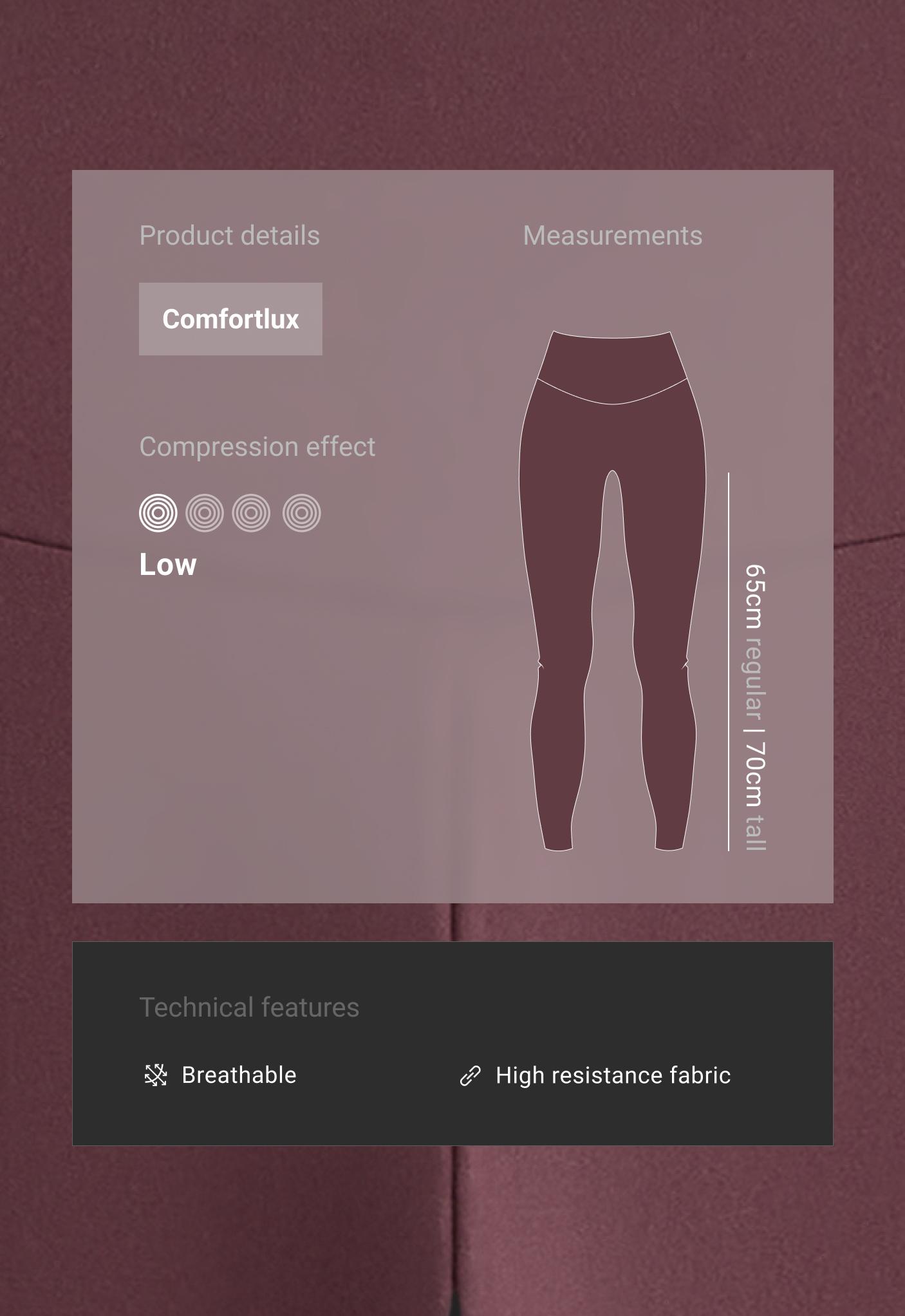 Comfortlux high-waisted ankle-length leggings Comfortlux high-waisted ankle-length leggings