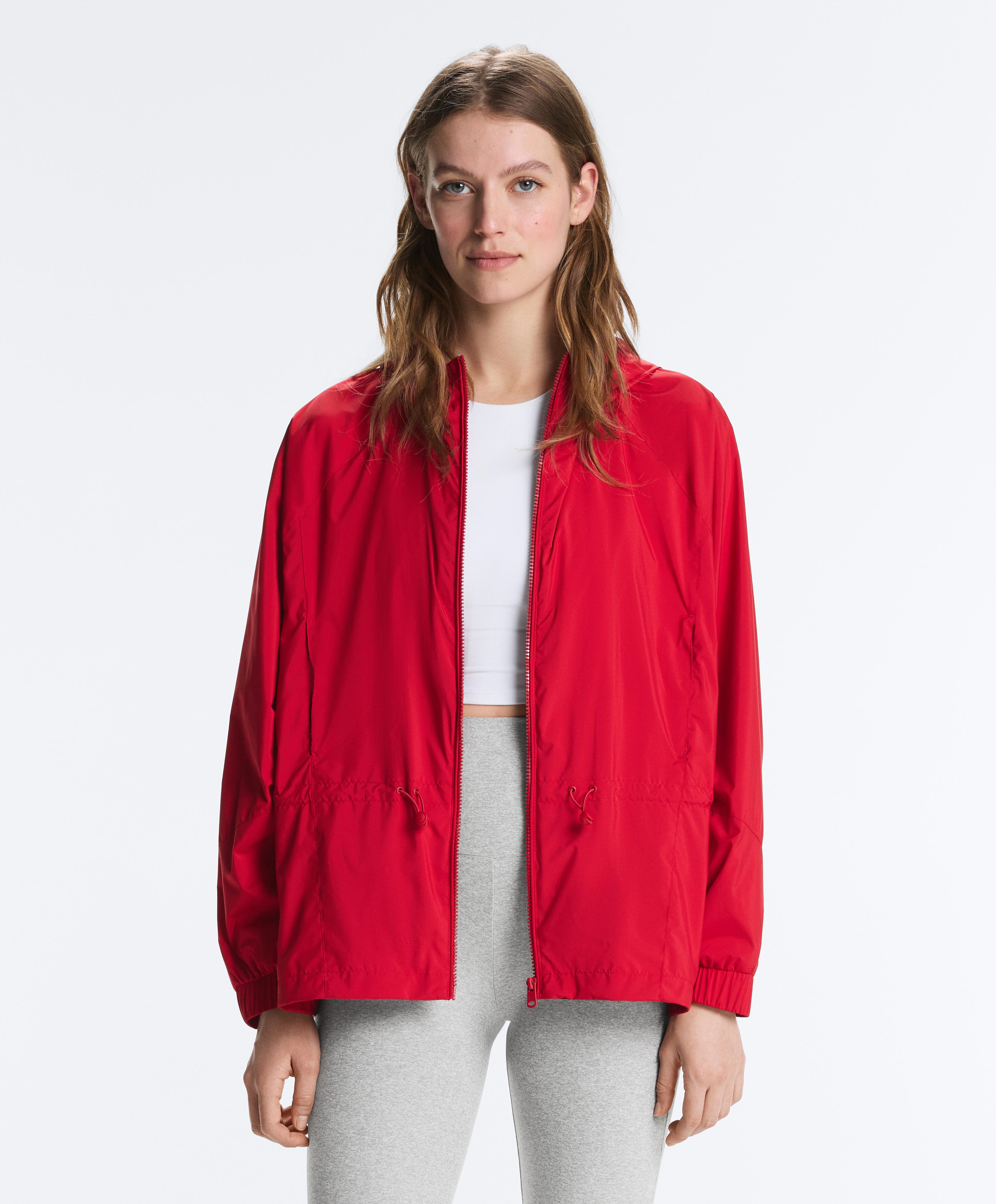 Water-repellent jacket — BRIGHT RED