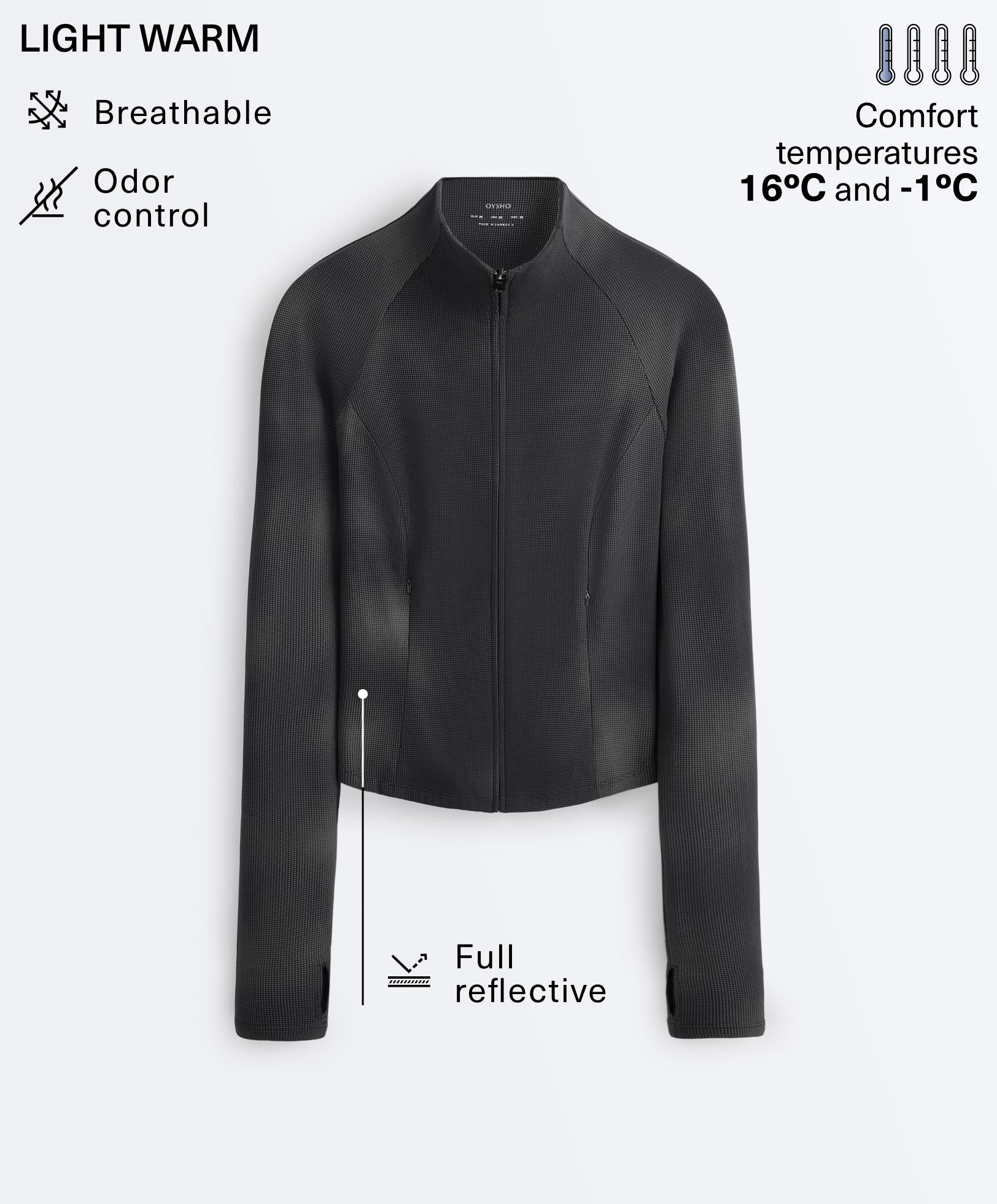 Light warm reflective technical jacket Light warm reflective technical jacket