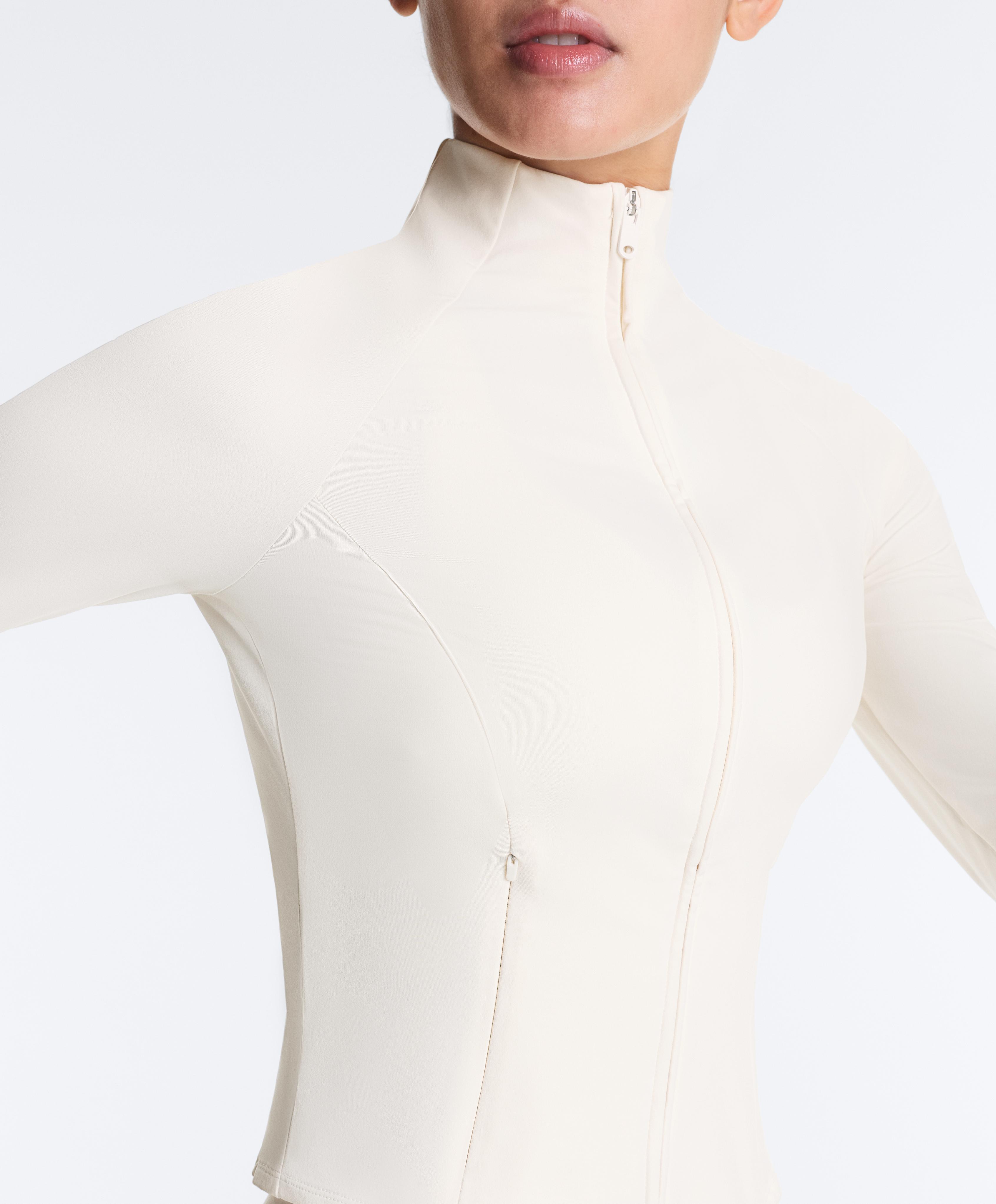 Light warm technical jacket — PALE ECRU