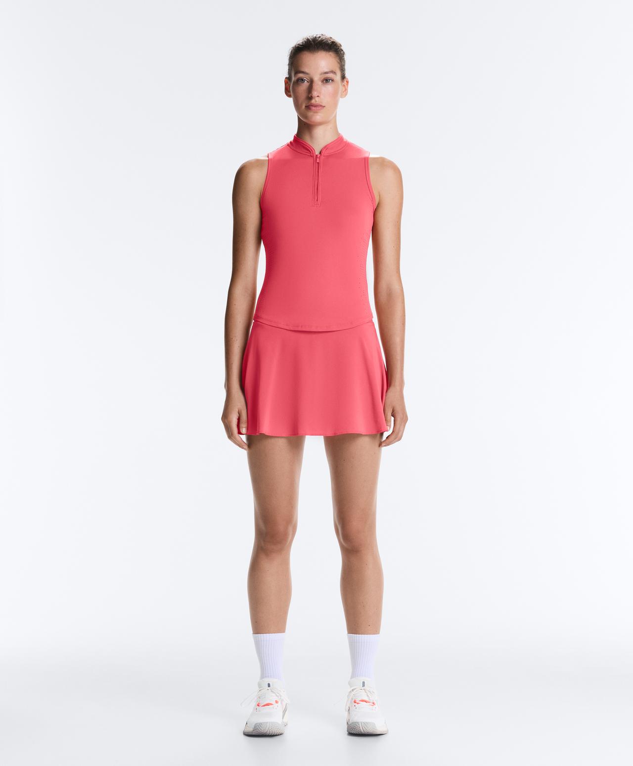 High rise Compressive skirt — WASHED RED