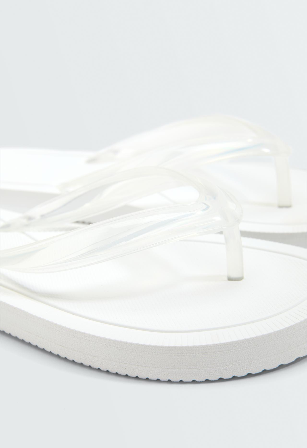 Textured beach sandals — WHITE