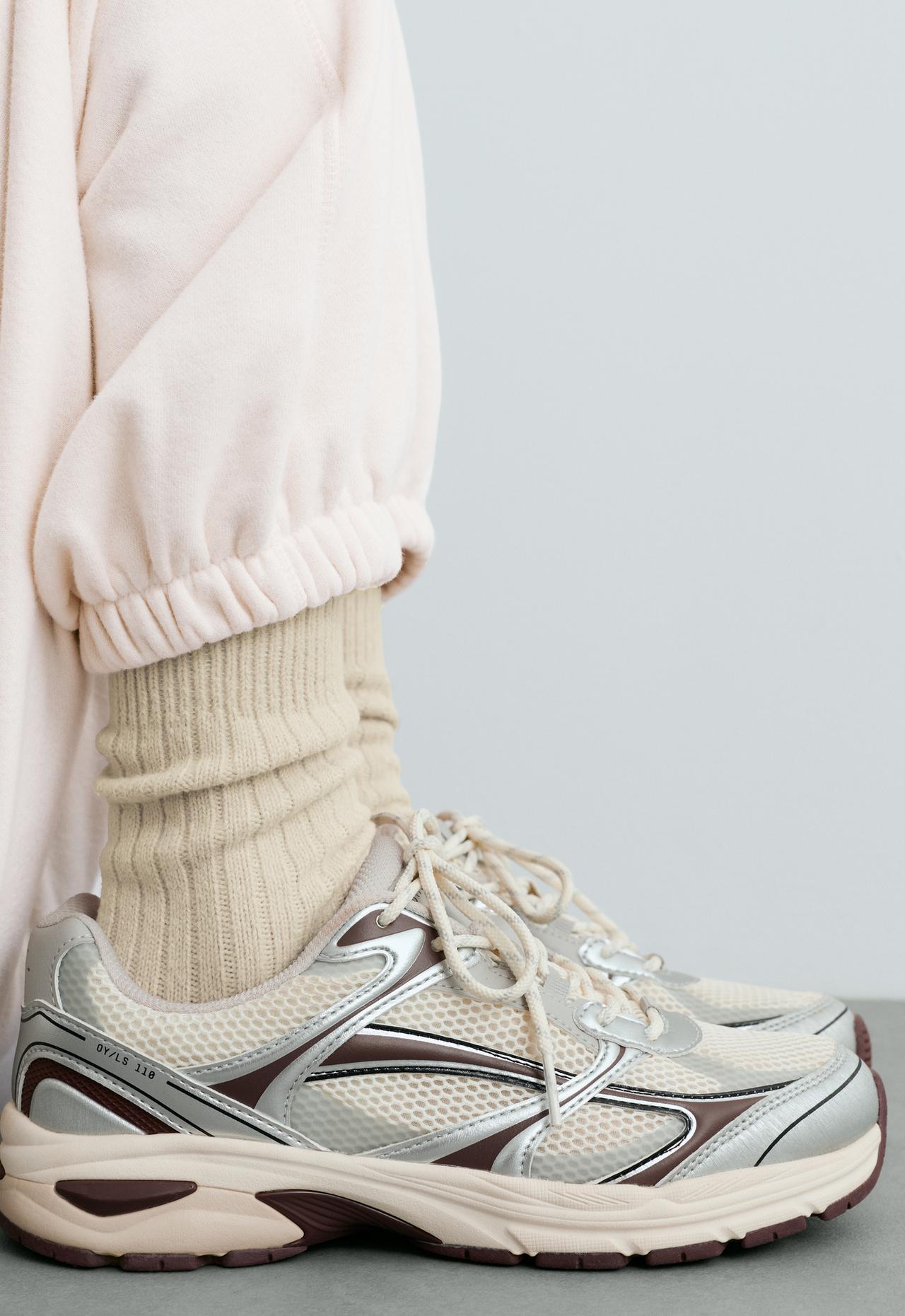 2 pairs of super-soft rib socks — ECRU
