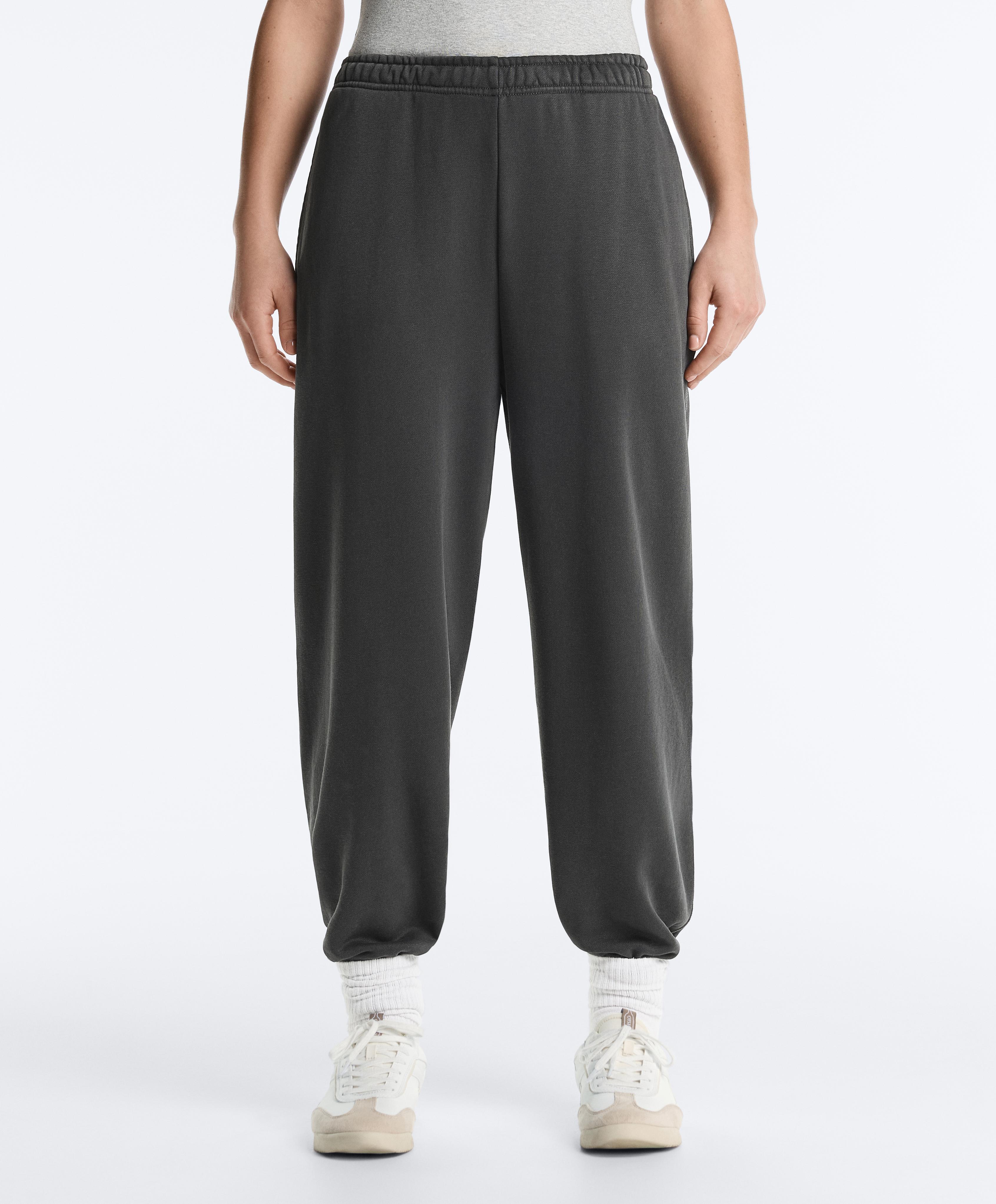 Cotton blend joggers — DARK ANTHRACITE