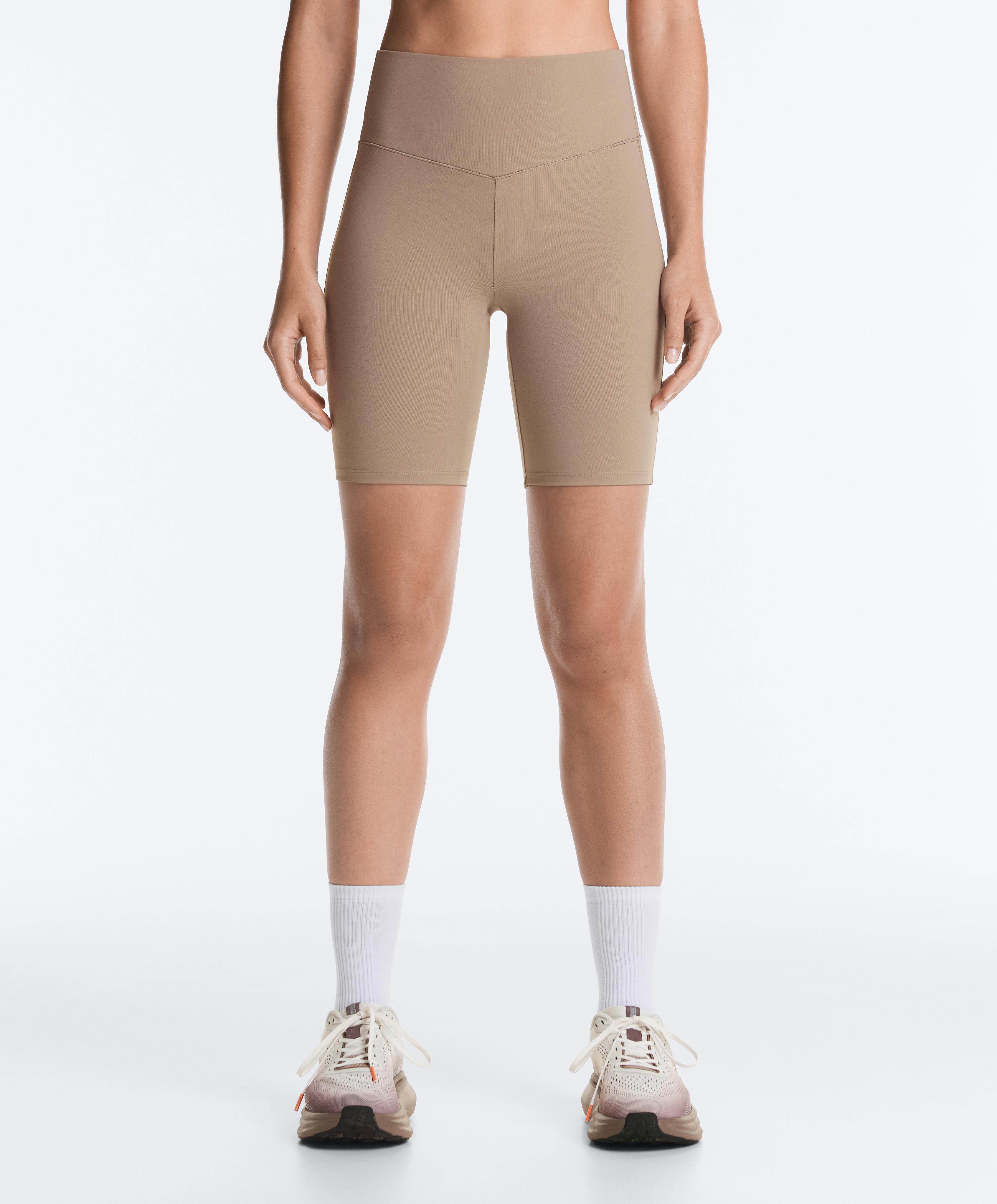 Evermove high-rise 20cm cycle leggings — PINK-BEIGE
