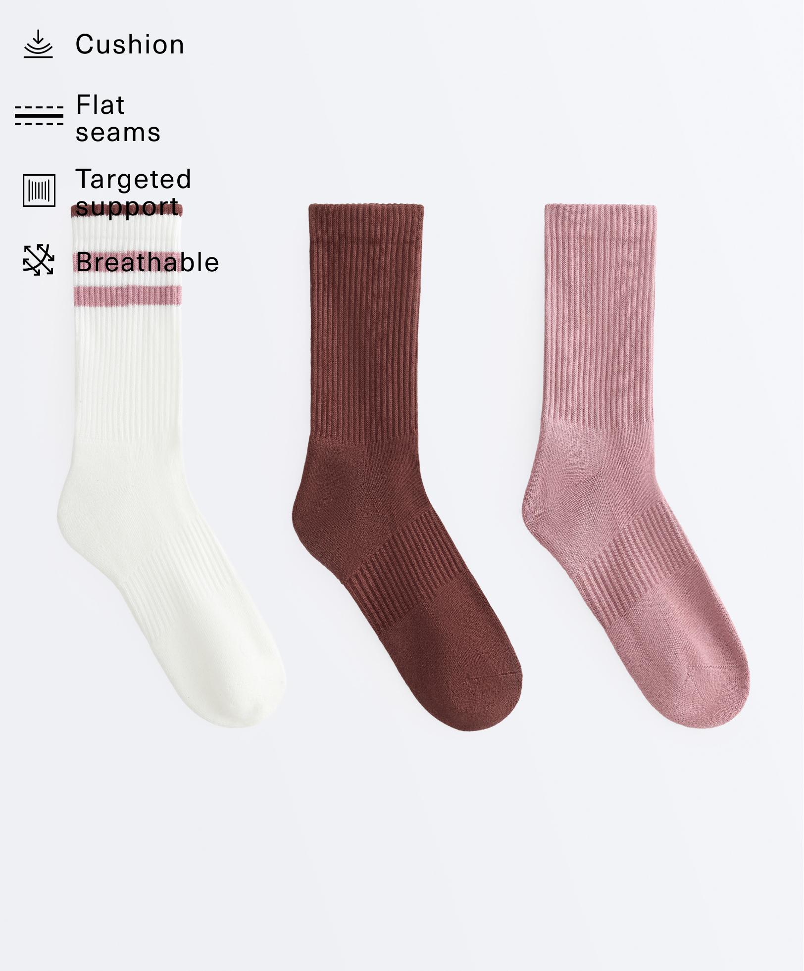 3 paires de chaussettes de sport classic en mélange de coton 3 paires de chaussettes de sport classic en mélange de coton