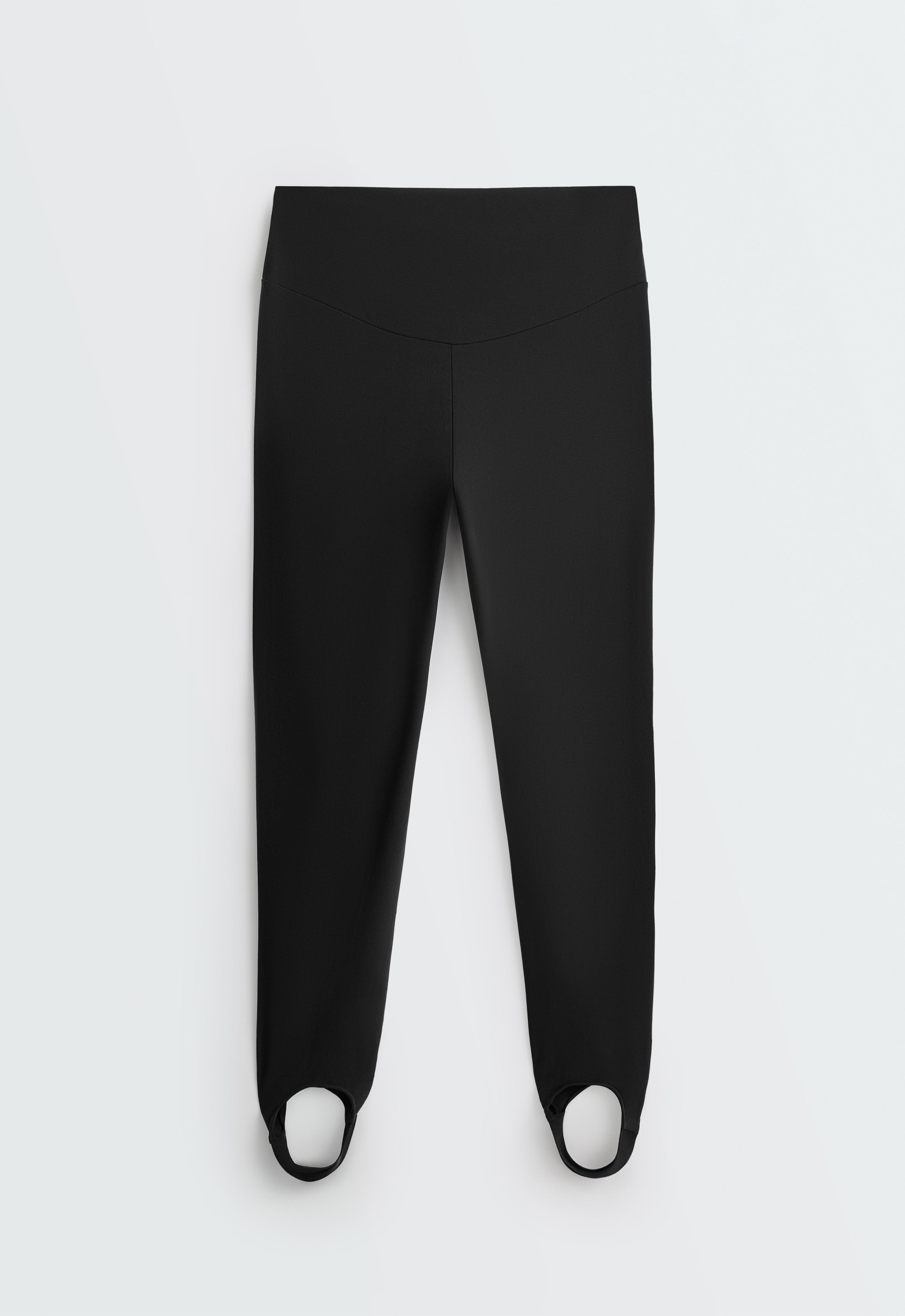 Comfortlux super-high-rise fuseau ankle-length leggings — BLACK