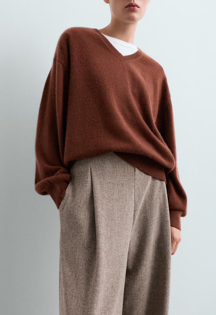 Mottled wide-leg trousers | OYSHO Iraq