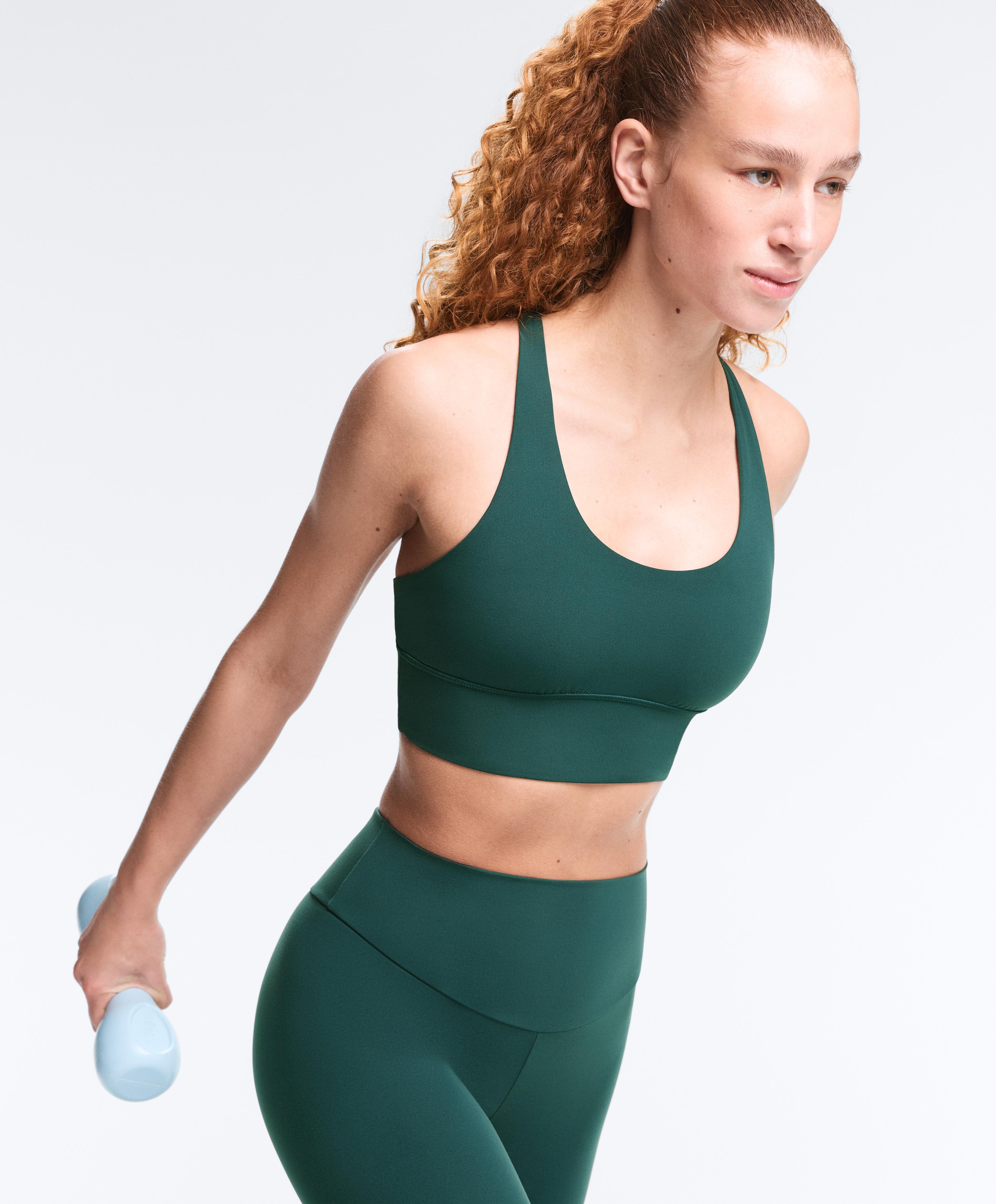 Medium-support Comfortlux sports bra with cups — BOTTLE