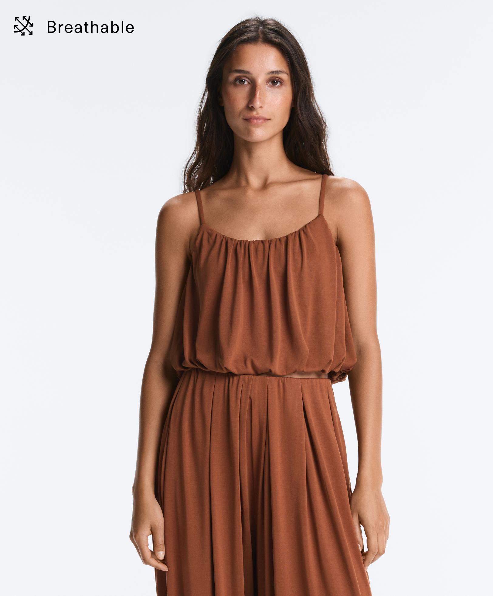 Modal blend strappy top
