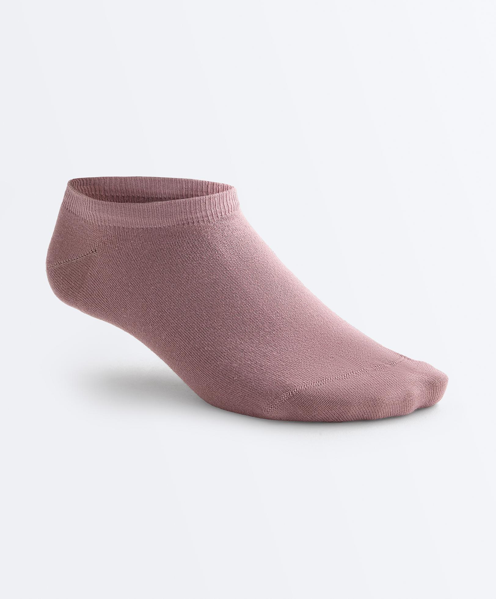 5 pairs of cotton blend sneaker socks — VINTAGE PINK