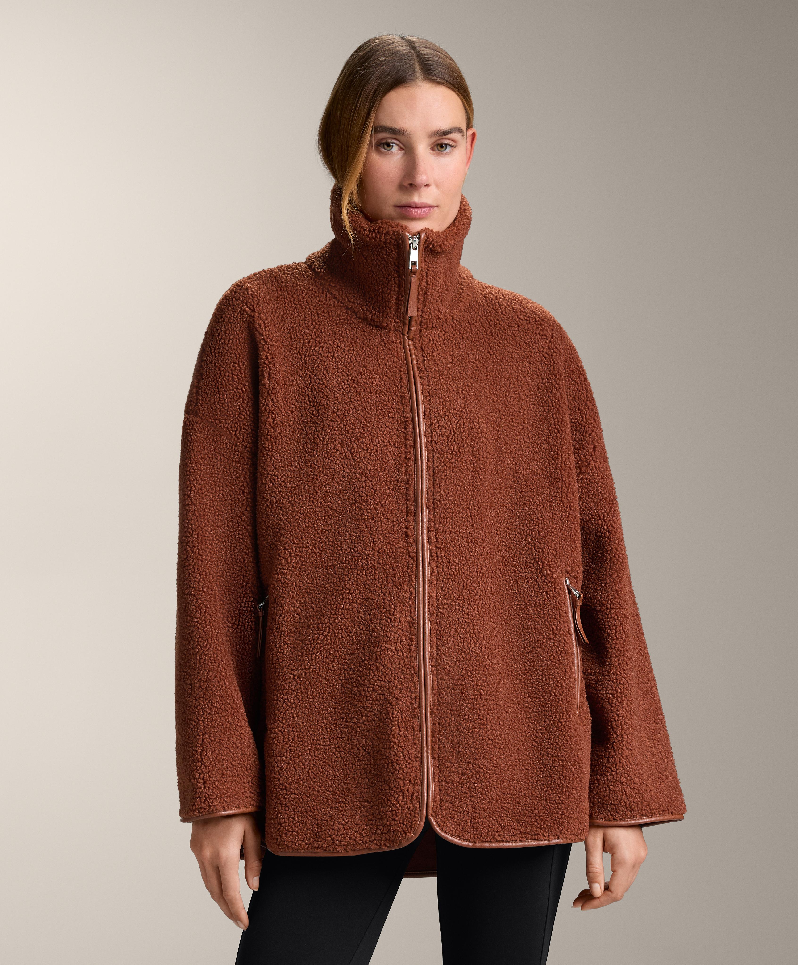 Oversize faux-shearling jacket